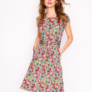 Amelie Jersey Dress-Multi. Wildflower Garden