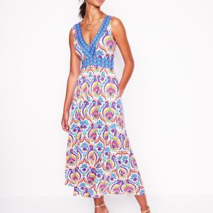 Olympia Jersey Maxi Dress-Multi. Ornamental Floral