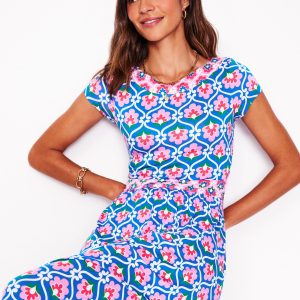 Melanie Jersey Midi Dress-Gallery Blue. Ivy Trellis