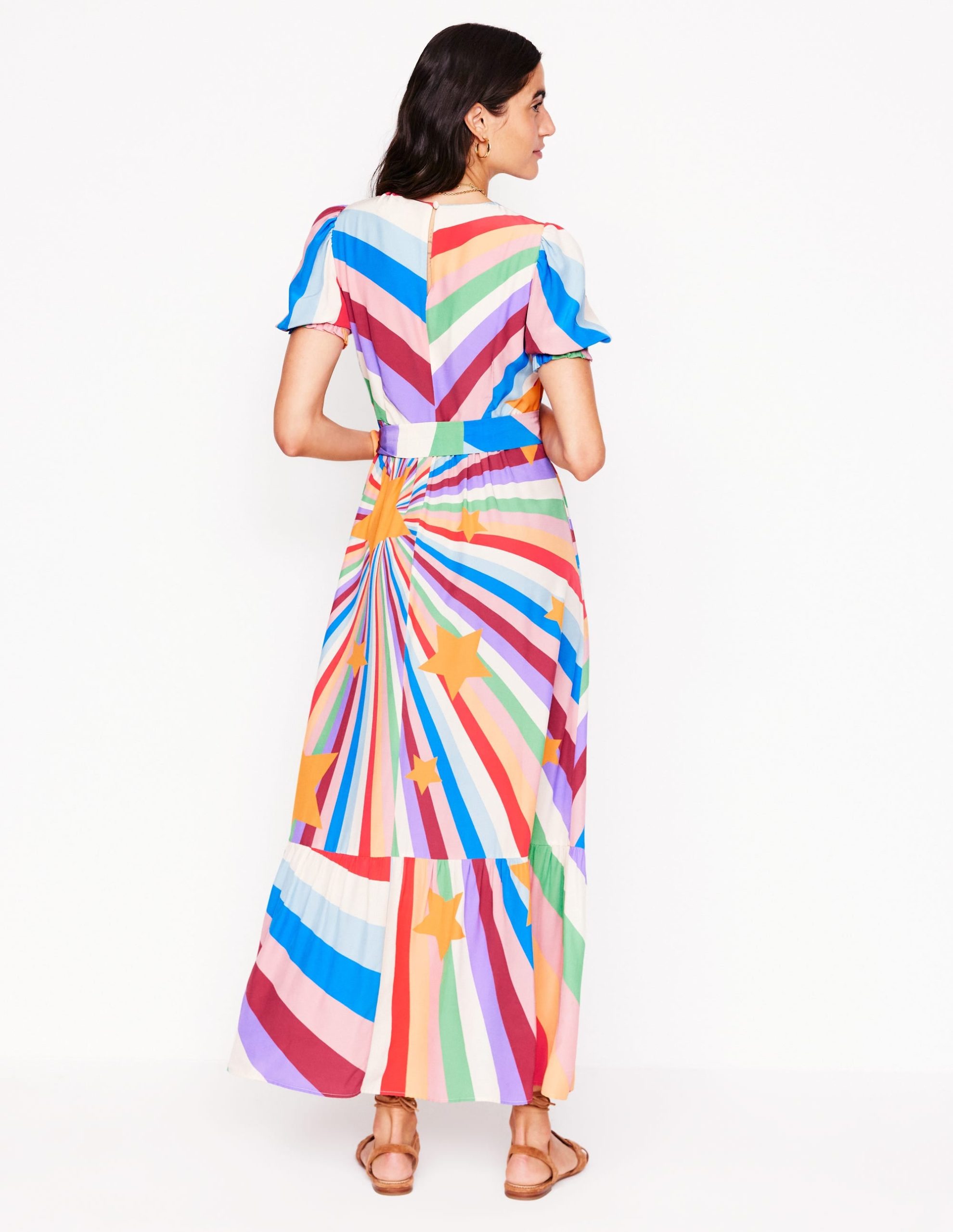 Blouson Crew Neck Dress-Multi. Supernova - Image 4