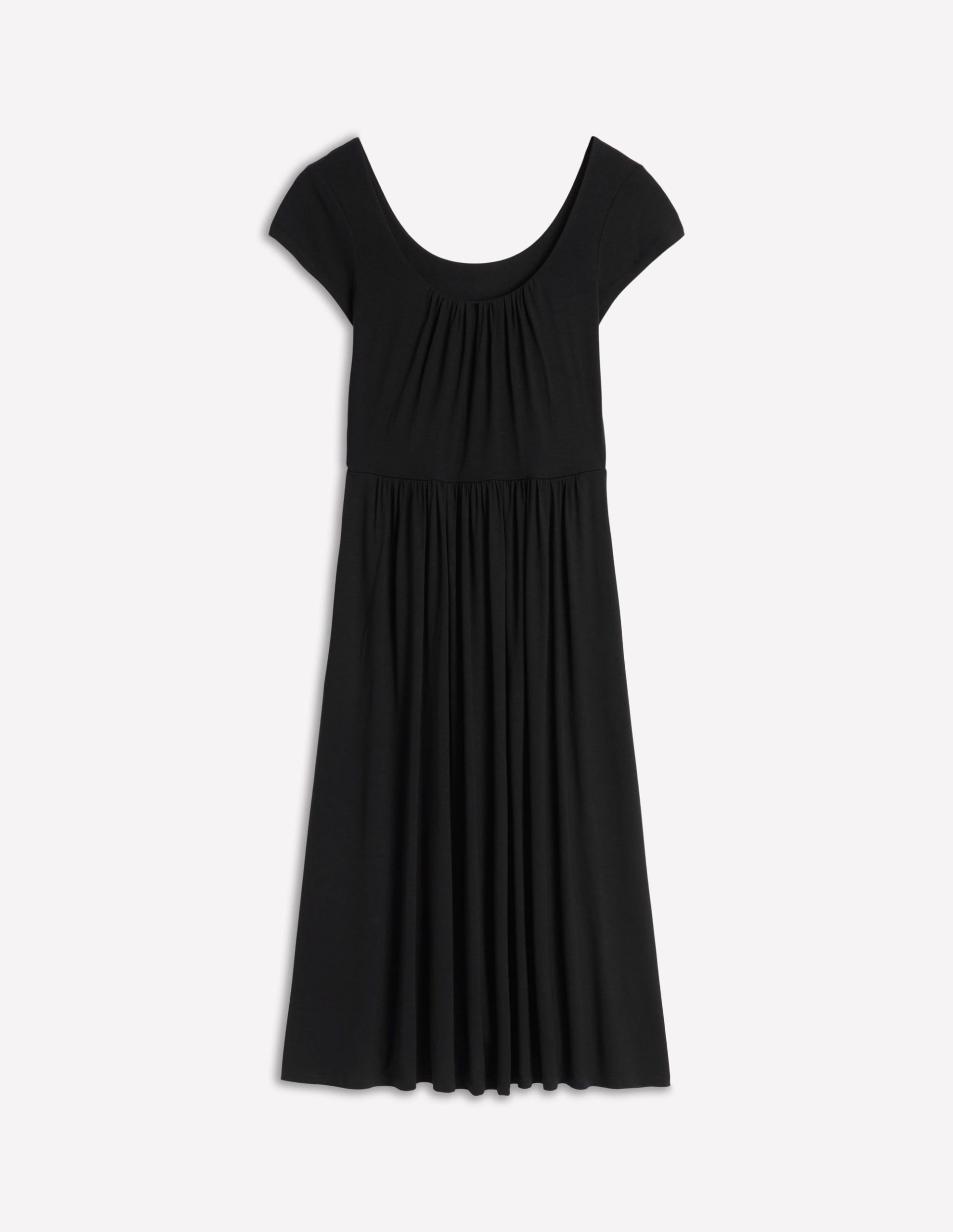 Samantha Scoop Jersey Dress-Black - Image 5