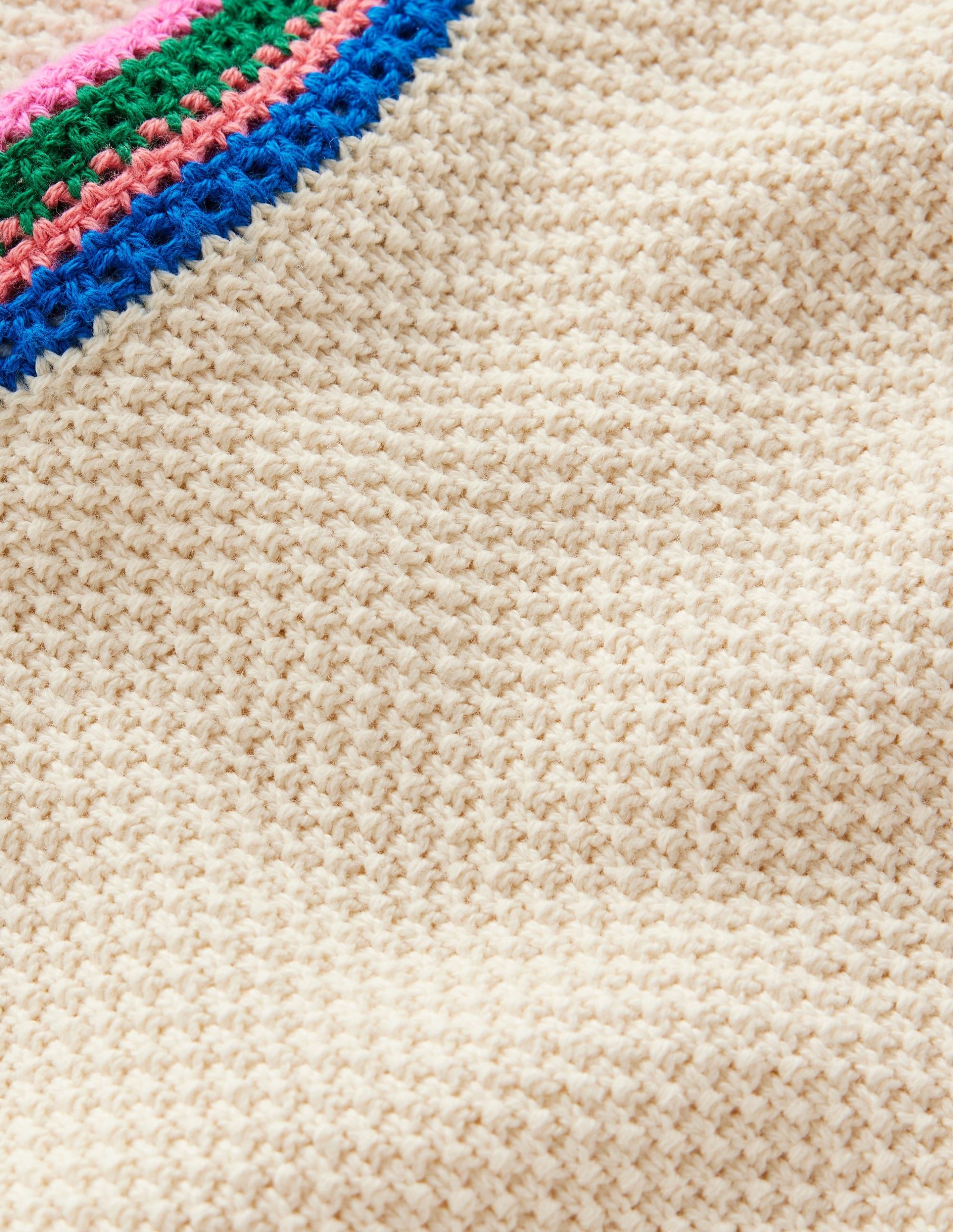 Callie Crochet Trim Sweater-Warm Ivory - Image 9