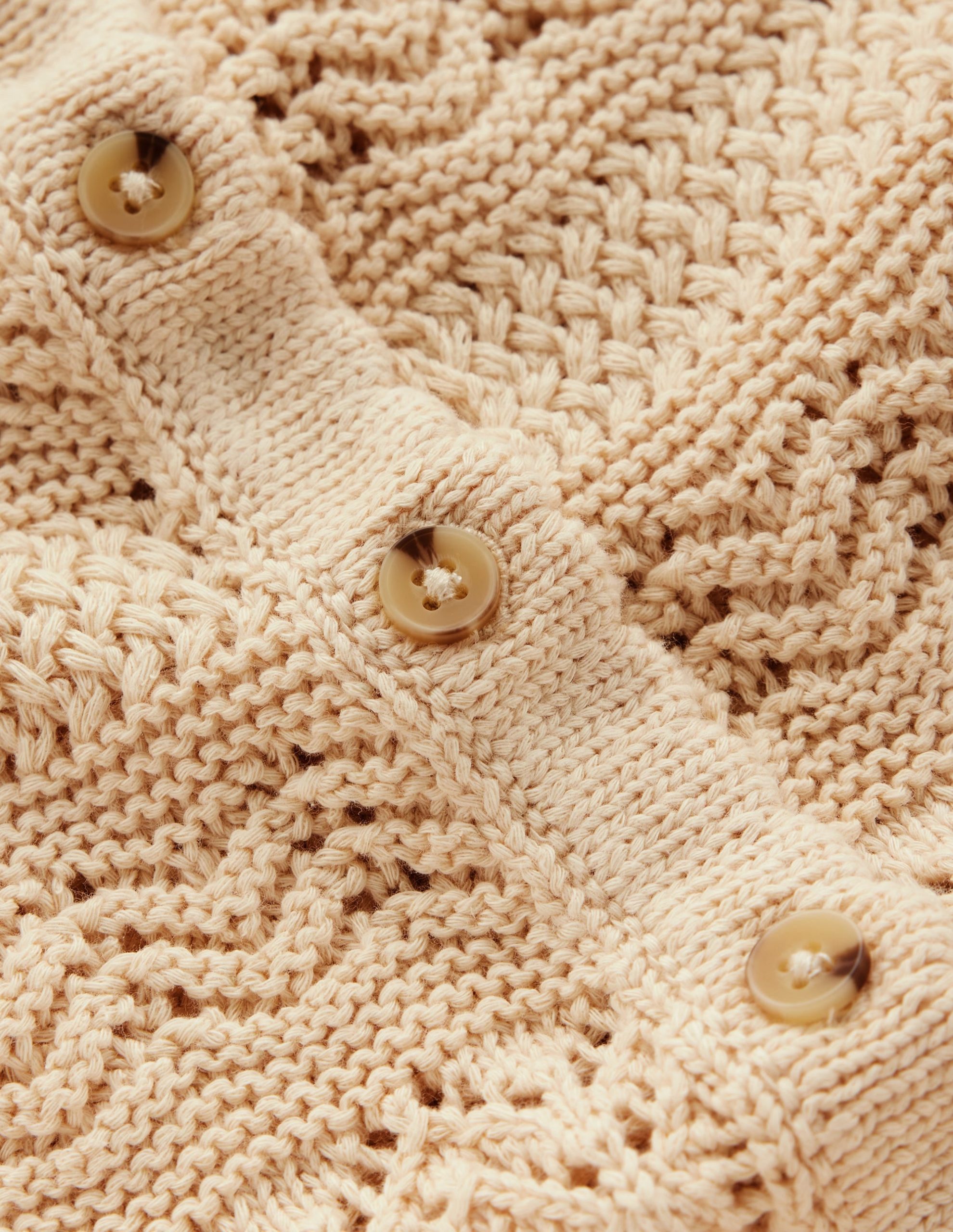 Elodie Stitch Crew Cardigan-Warm Ivory - Image 6