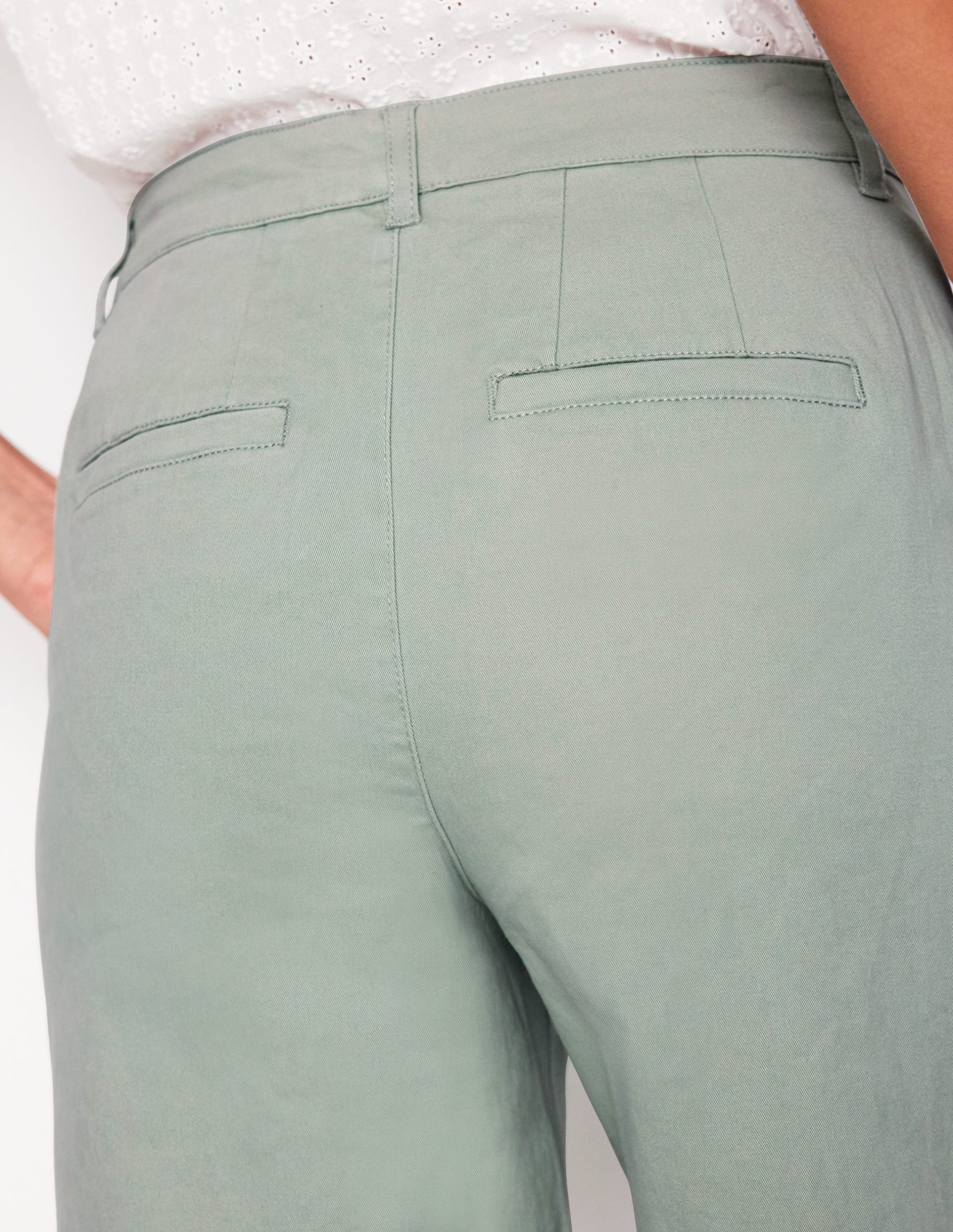 Barnsbury Crop Chino Pants-Soft Jade - Image 2