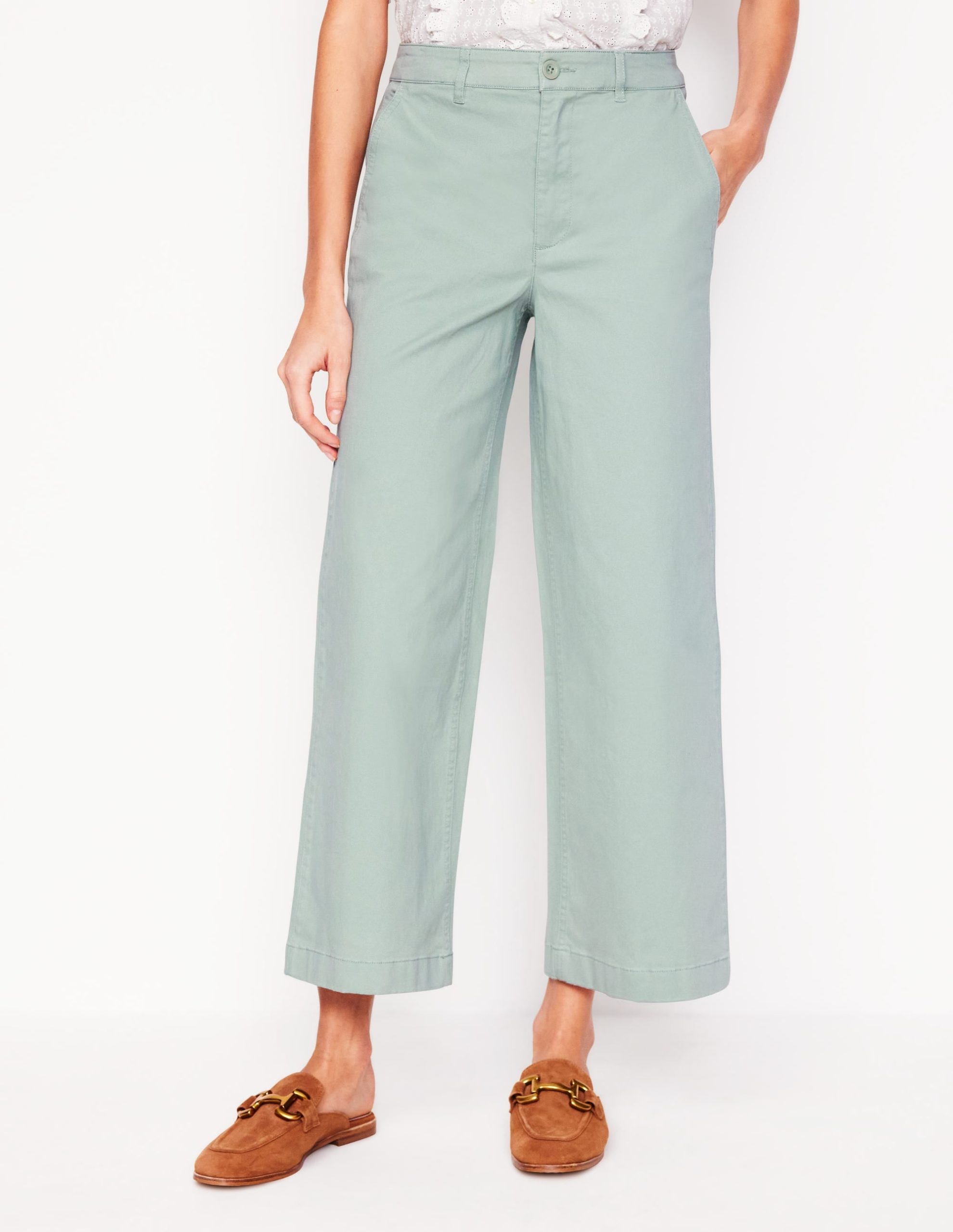 Barnsbury Crop Chino Pants-Soft Jade - Image 4