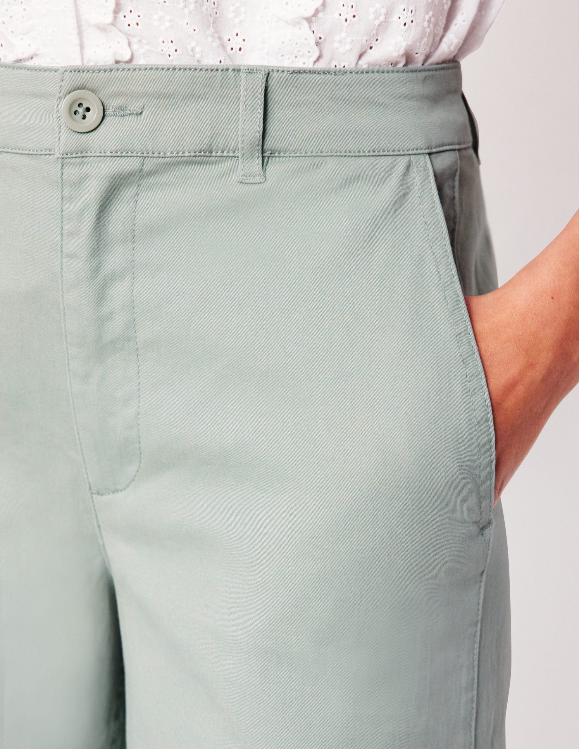 Barnsbury Crop Chino Pants-Soft Jade - Image 5