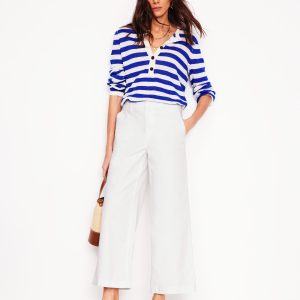 Barnsbury Crop Chino Pants-White