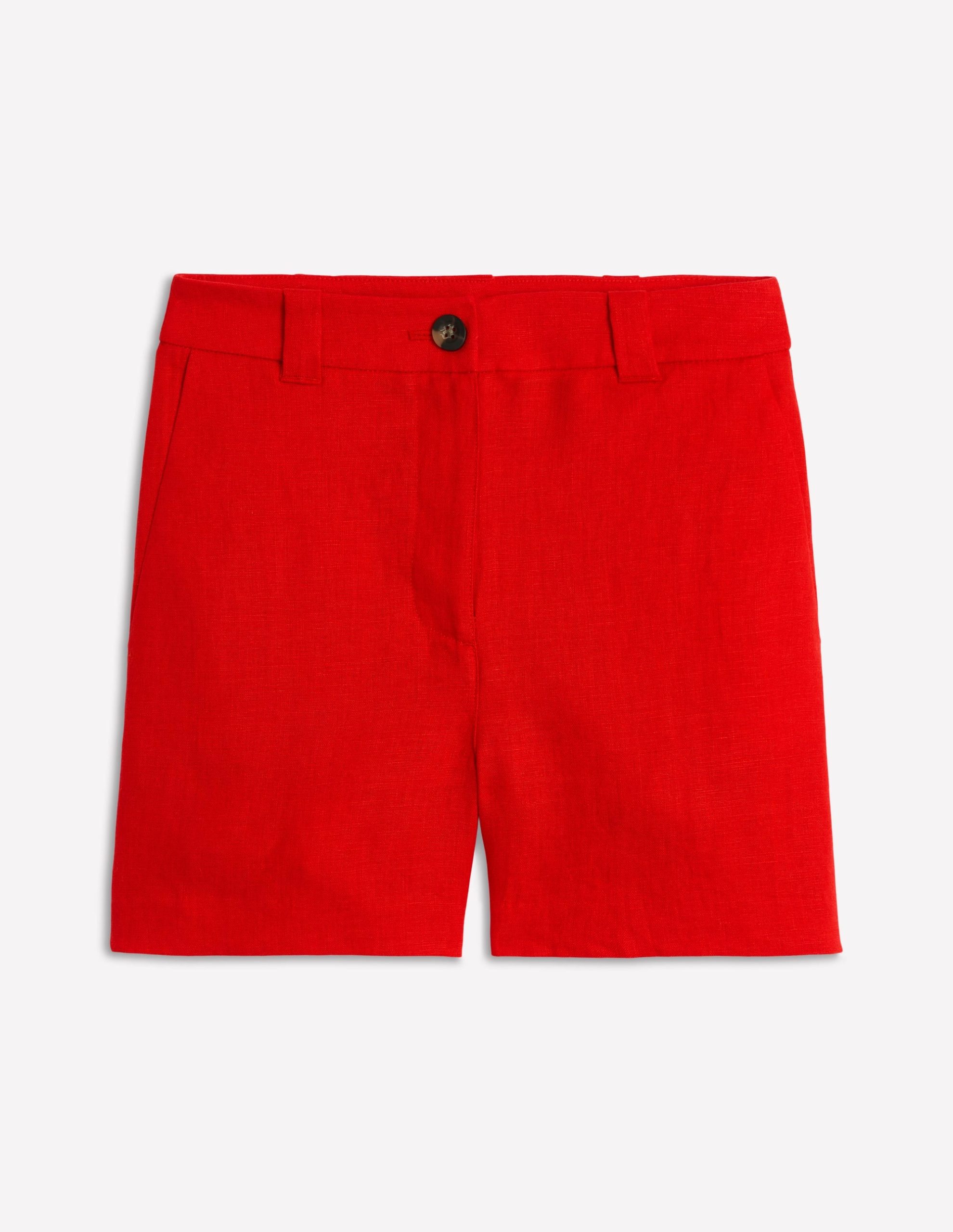 Westbourne Linen Shorts-Poppy Red - Image 6