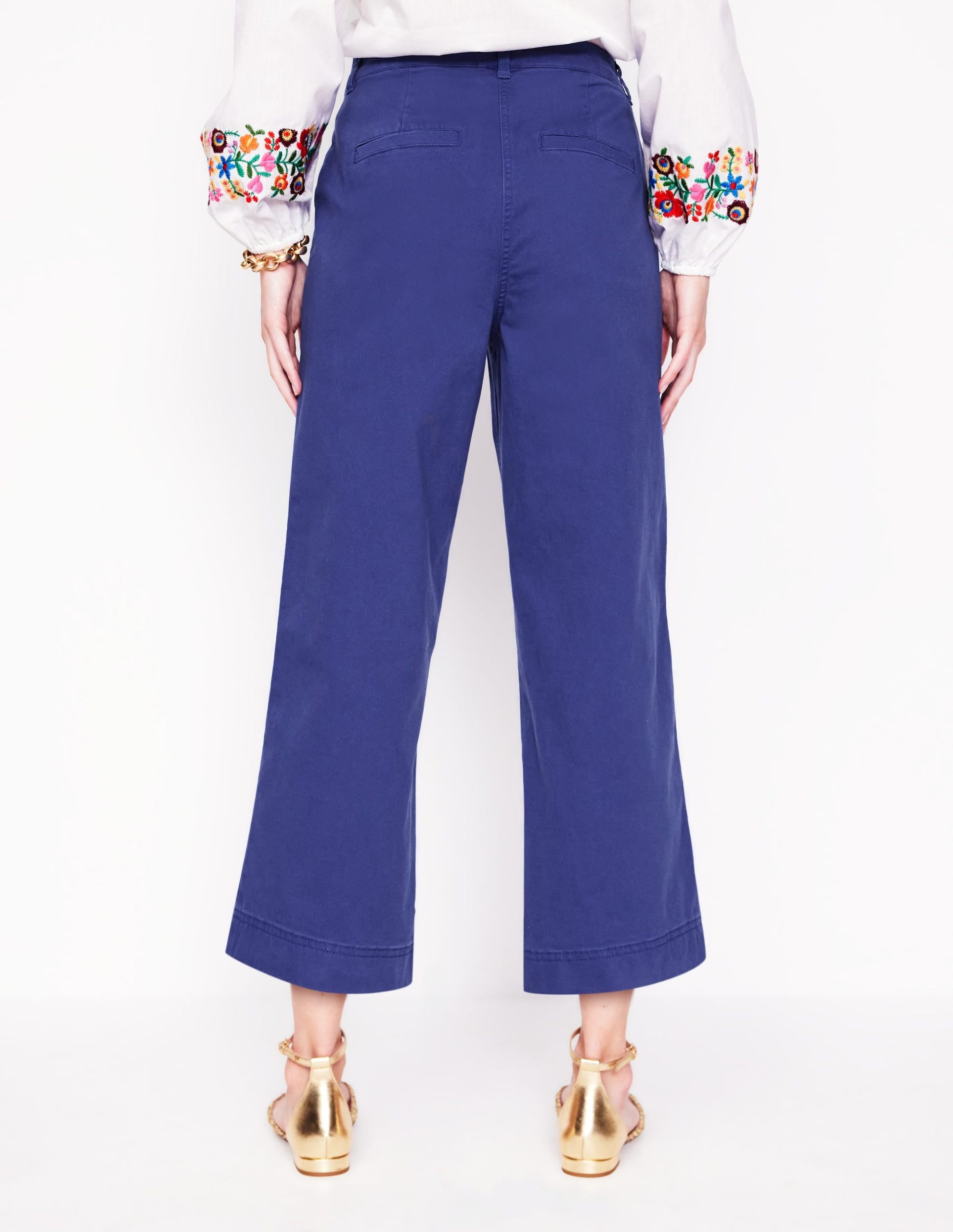 Patch Pocket Crop Chino Pants-Starboard Blue - Image 3
