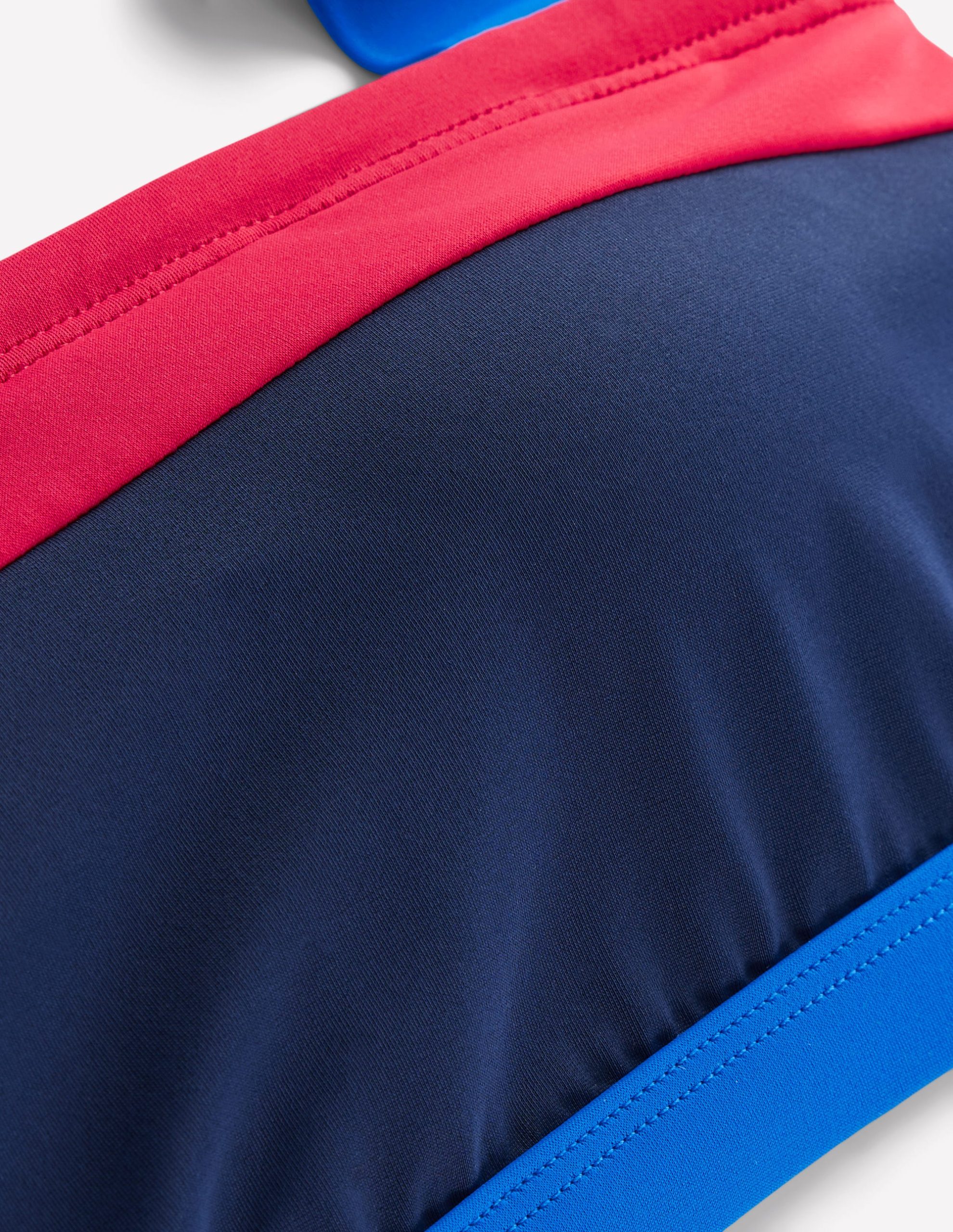 Santorini Bikini Top-Navy/ Coral Punch Pink/ Blue - Image 8