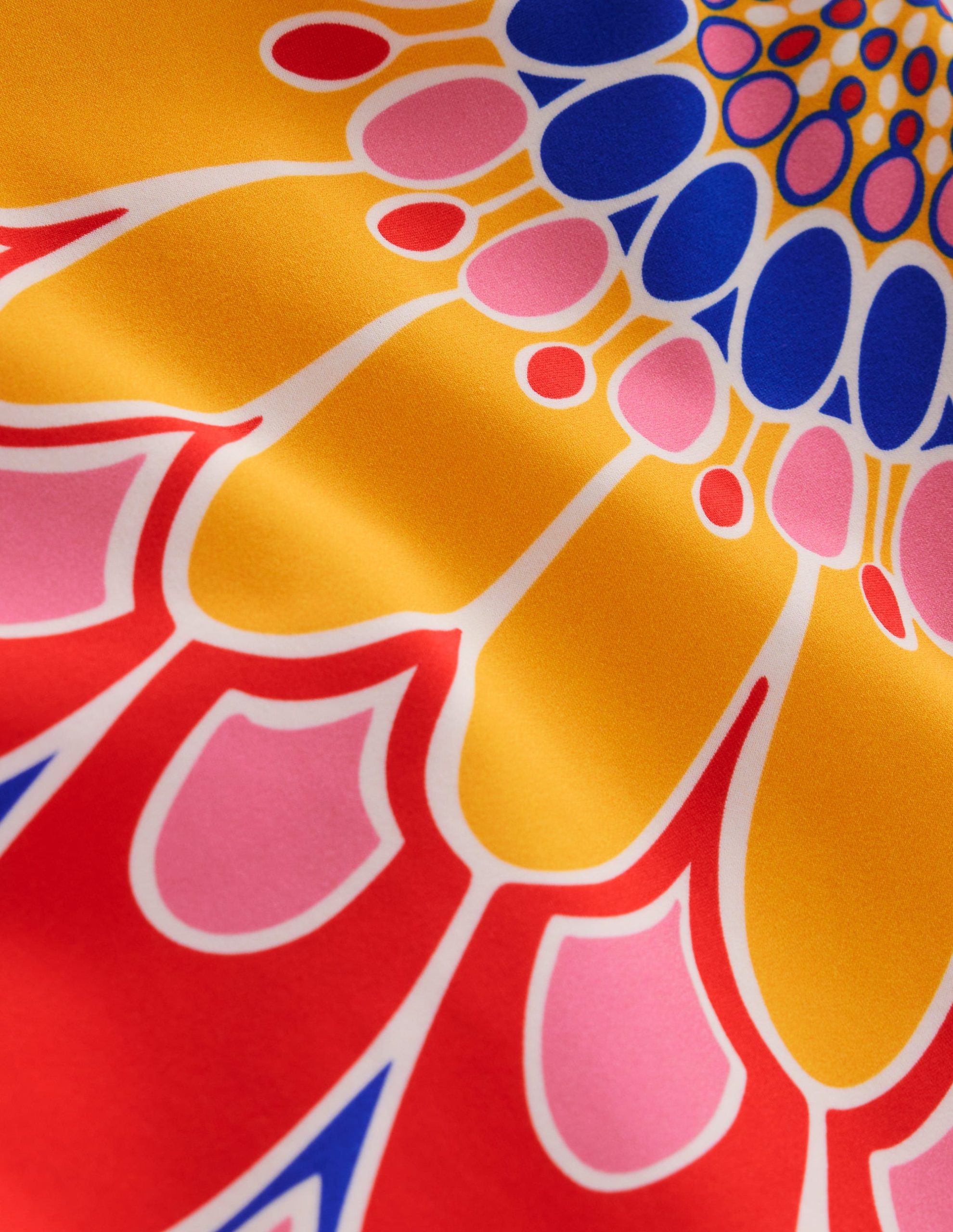 One Shoulder Swimsuit-Blue. Artisan Petal - Image 7