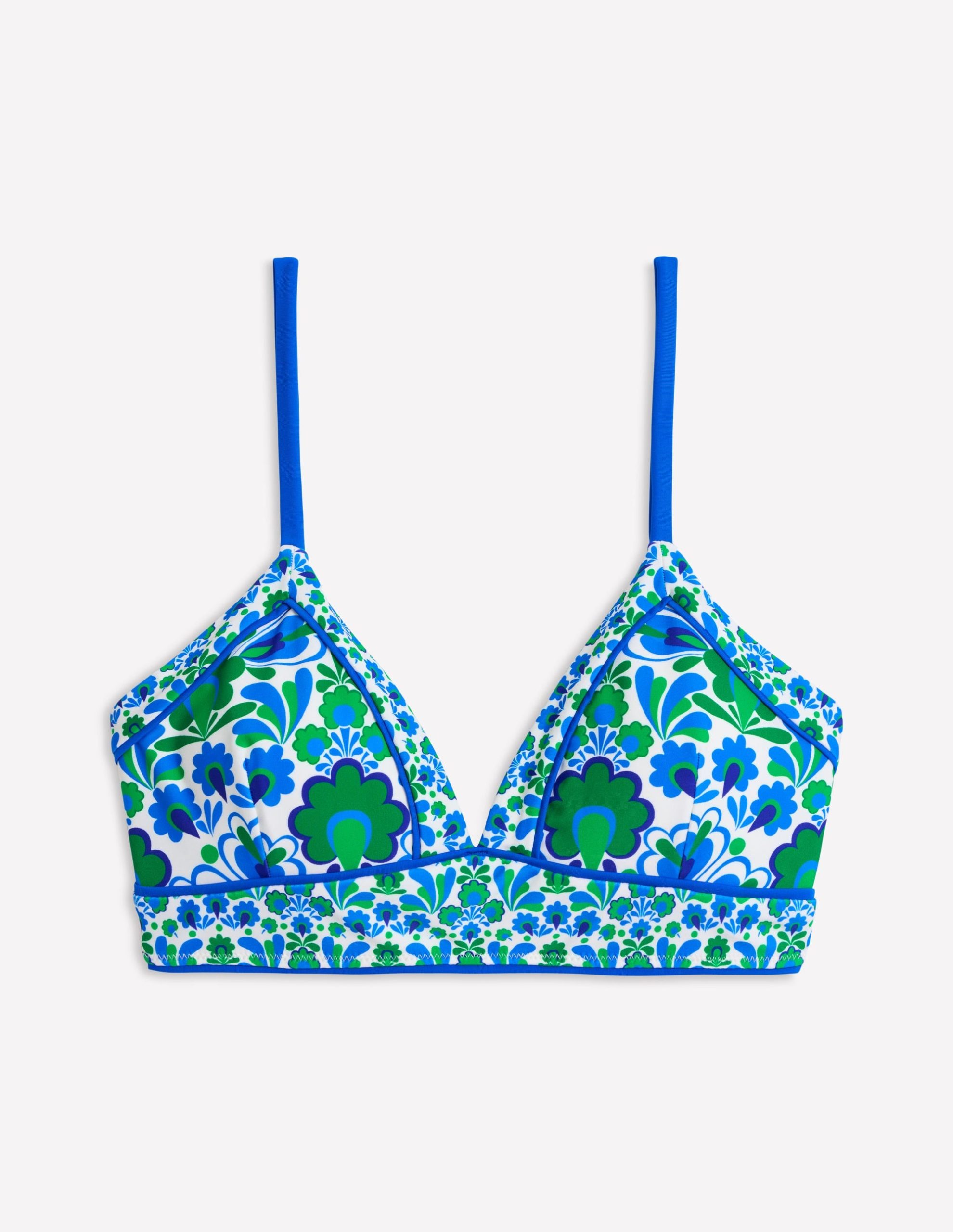 Kasos String V Neck Bikini Top-Decorative Dandelion - Image 5