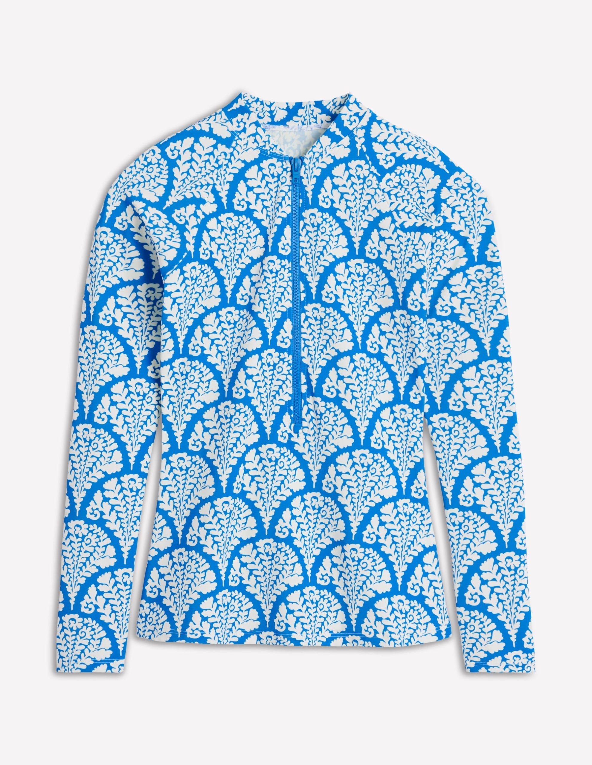 Sun Safe Raglan Rash Vest-Bright Blue. Blossomy - Image 7