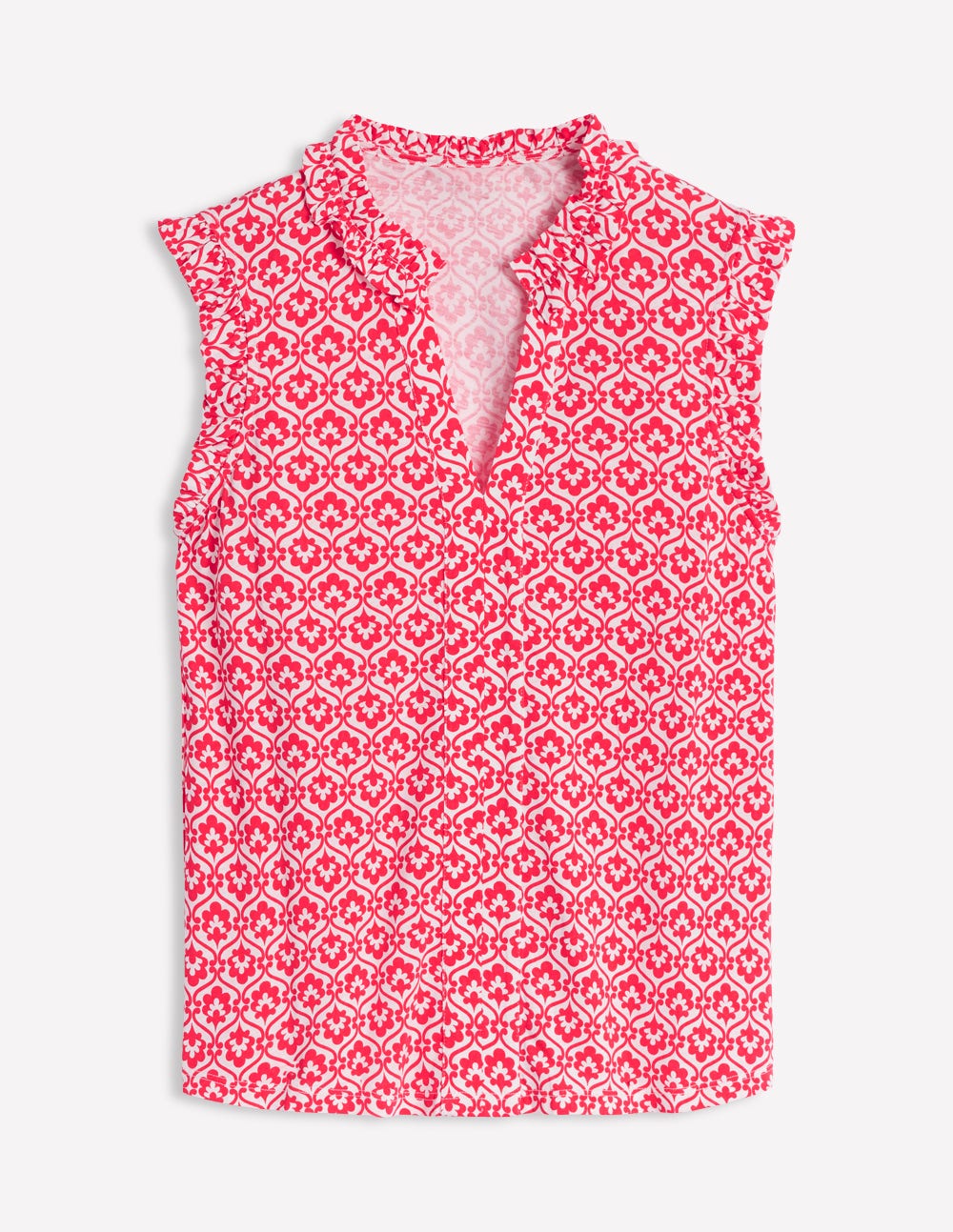 Lola Sleeveless Top-Strawberry Tart. Ivy Trellis - Image 2