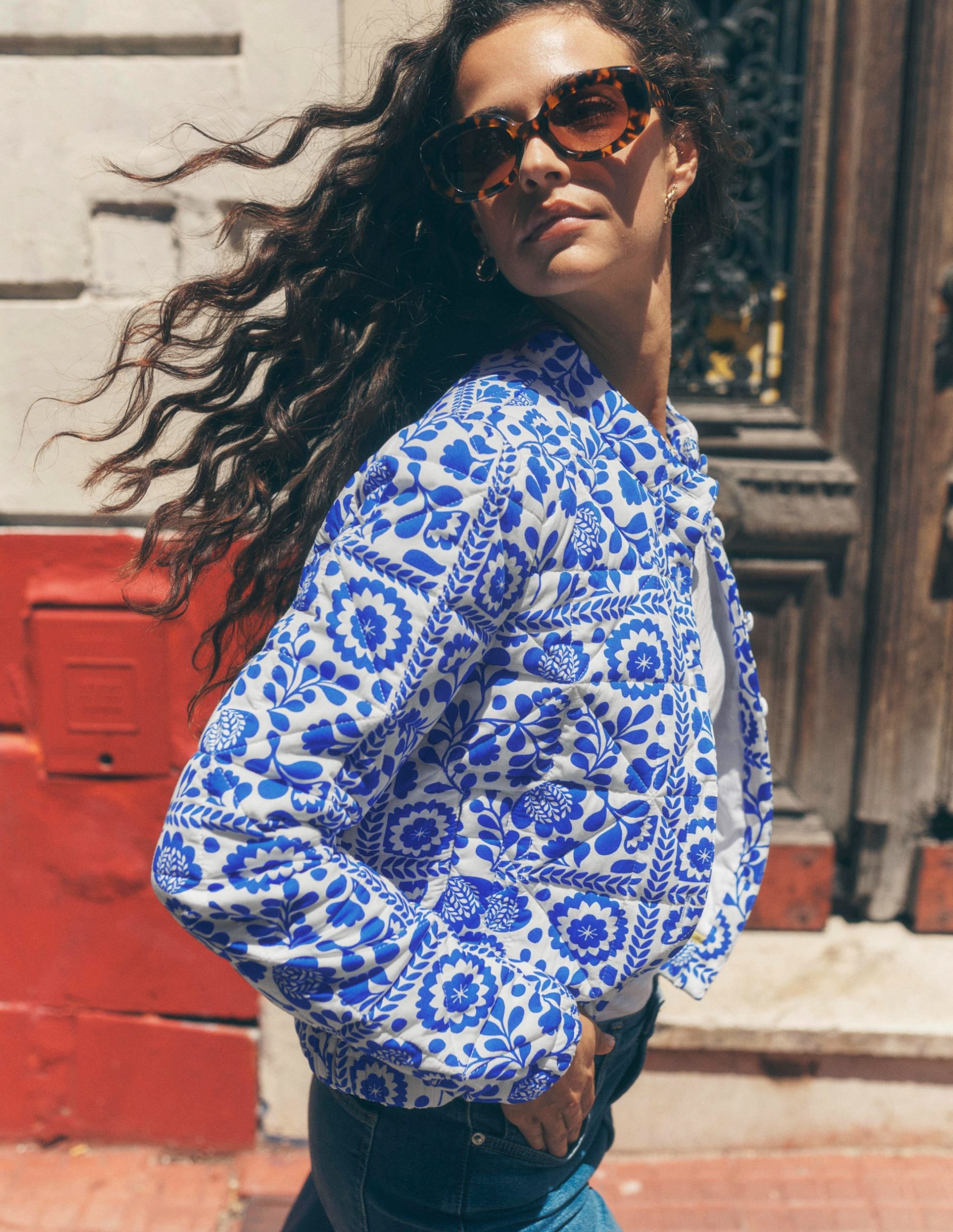 Highbury Quilted Jacket-Vine Tile - Image 5