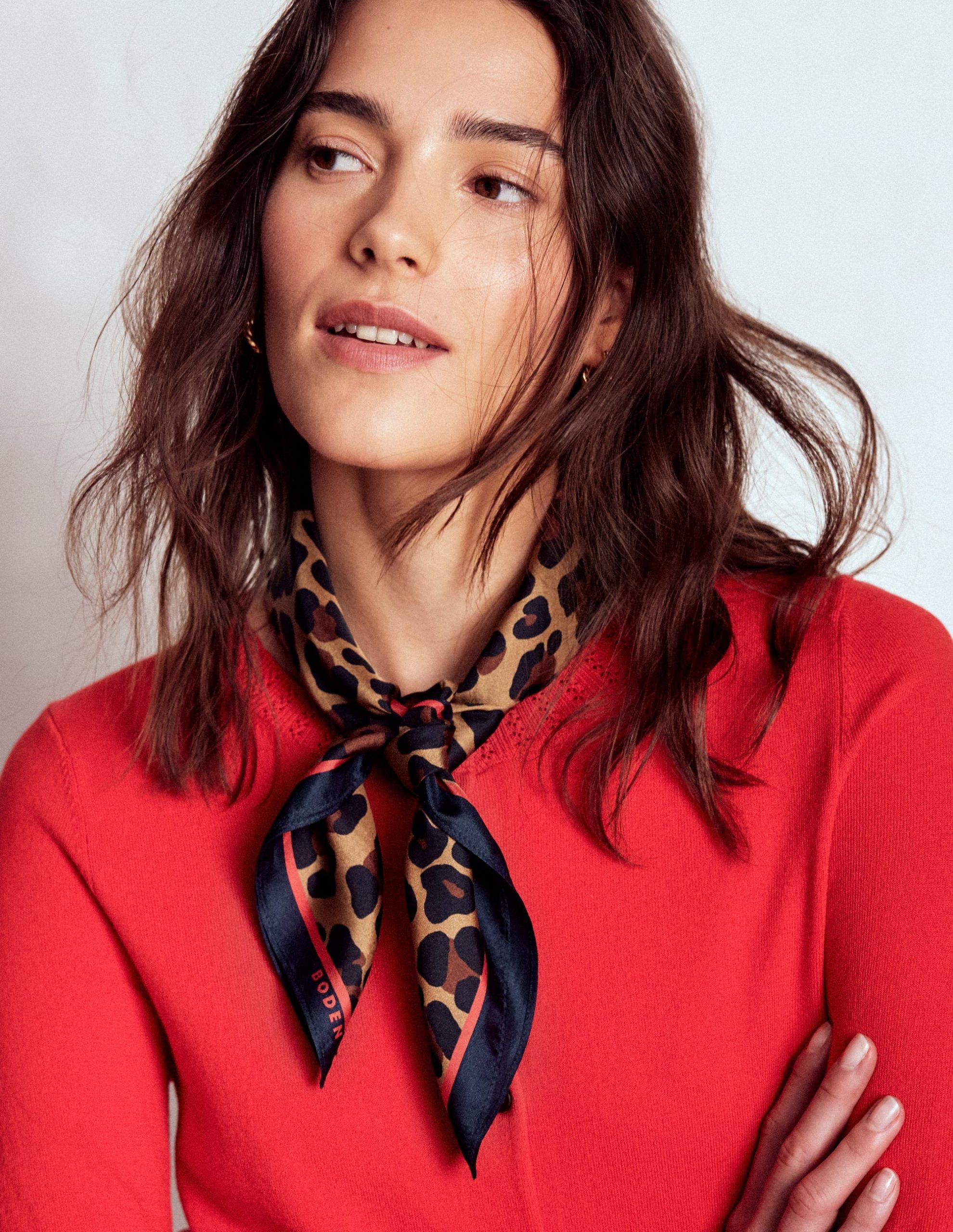 Silk Square Scarf-Multi. Cheetah Pop - Image 2