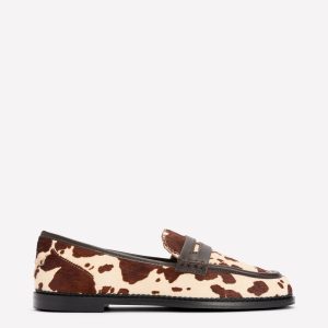 Nya Penny Loafers-Brown/Ivory