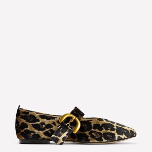 Kylie Flat Buckle Mary Jane-Leopard