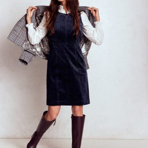 Annie Cord Shift Dress-Navy