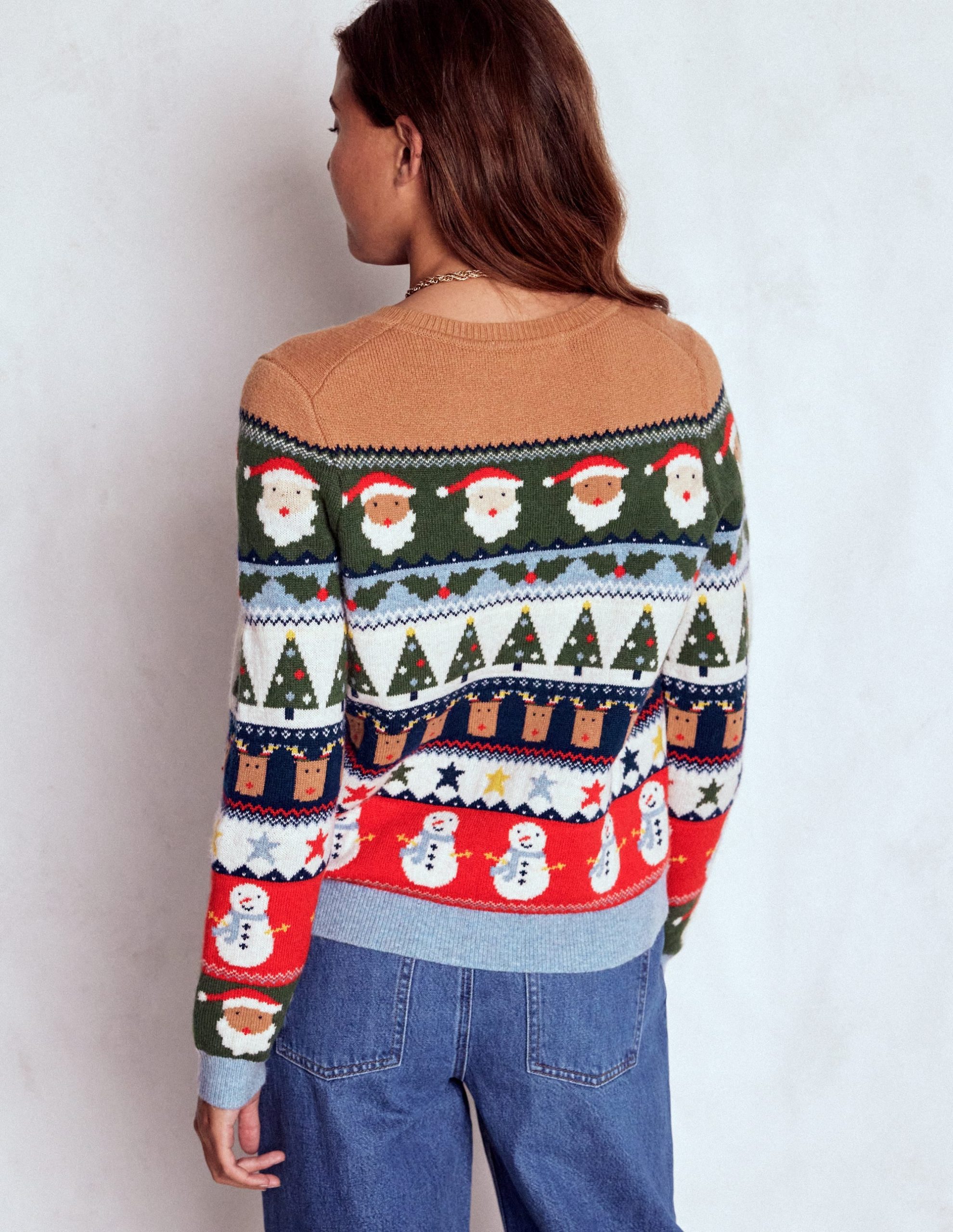 Edie Fair Isle Sweater-Multi. Christmas Fair Isle - Image 3