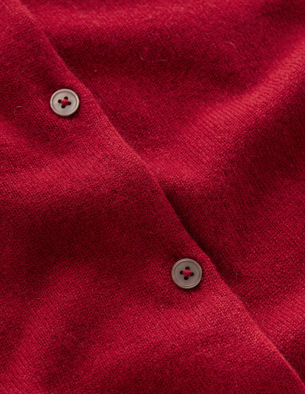 Eva Cashmere Crew Cardigan-Red Liquorice - Image 7