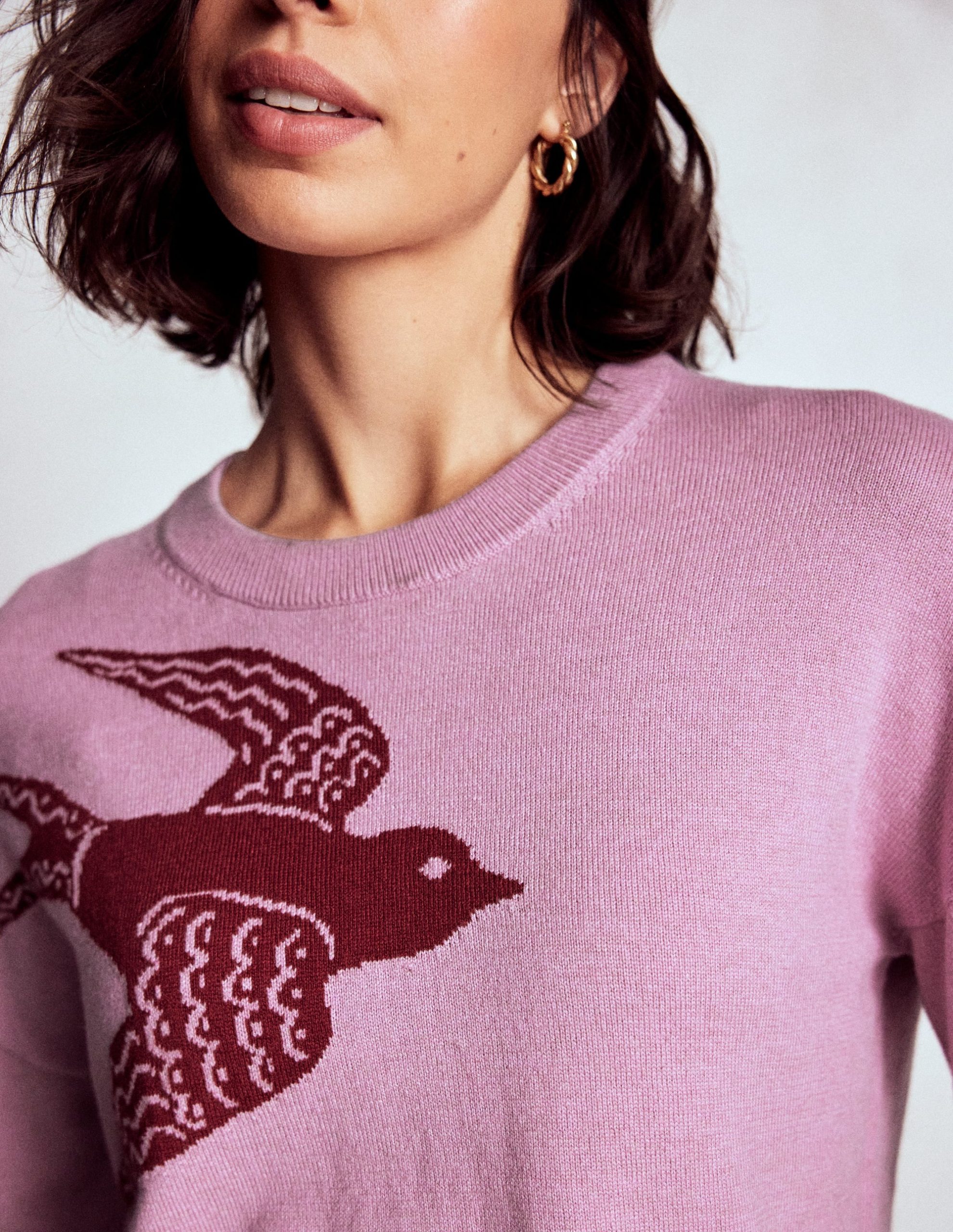 Natasha Novelty Sweater-Swooping Swallow - Image 2