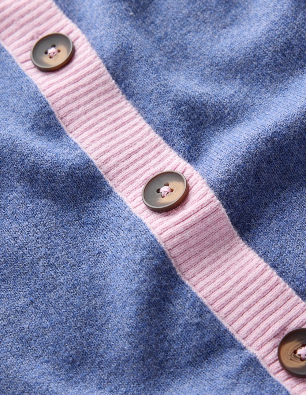 Meg Raglan Sleeve Cardigan-Harbour Blue. Colour Block - Image 6