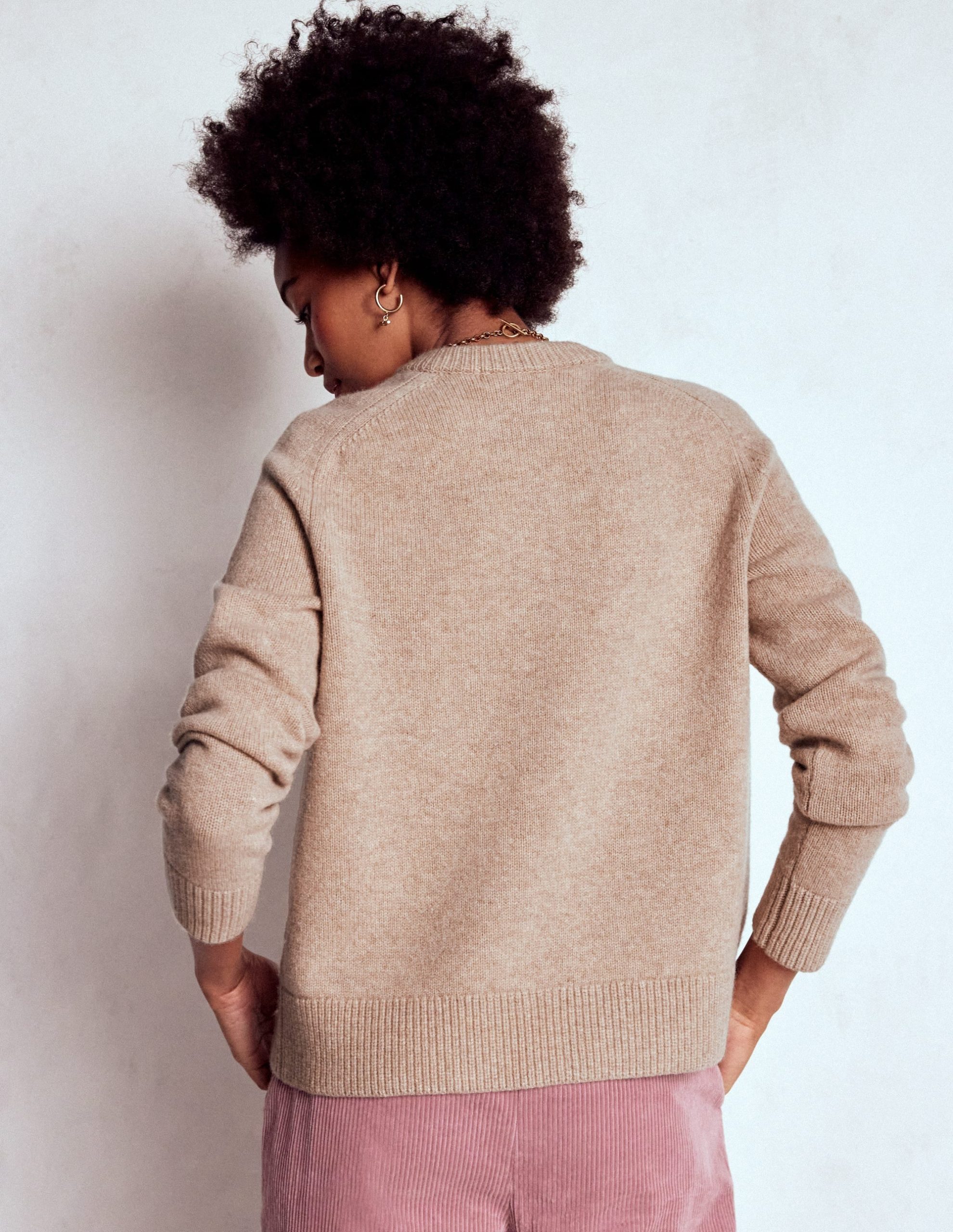 Marion Merino Cardigan-Linen - Image 3