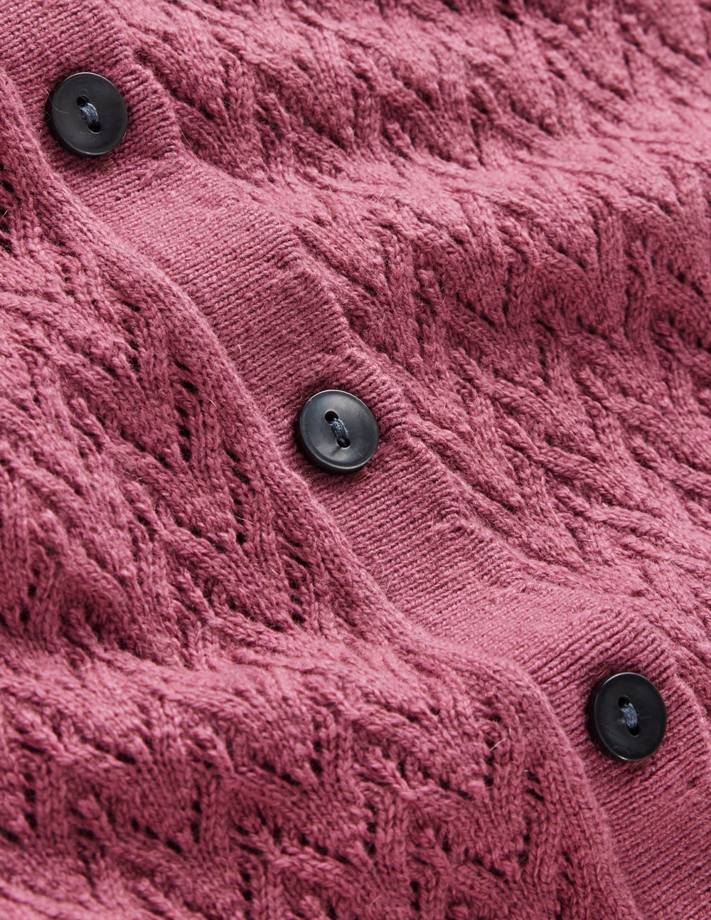 Diane Pointelle Cardigan-Pink Heather - Image 4
