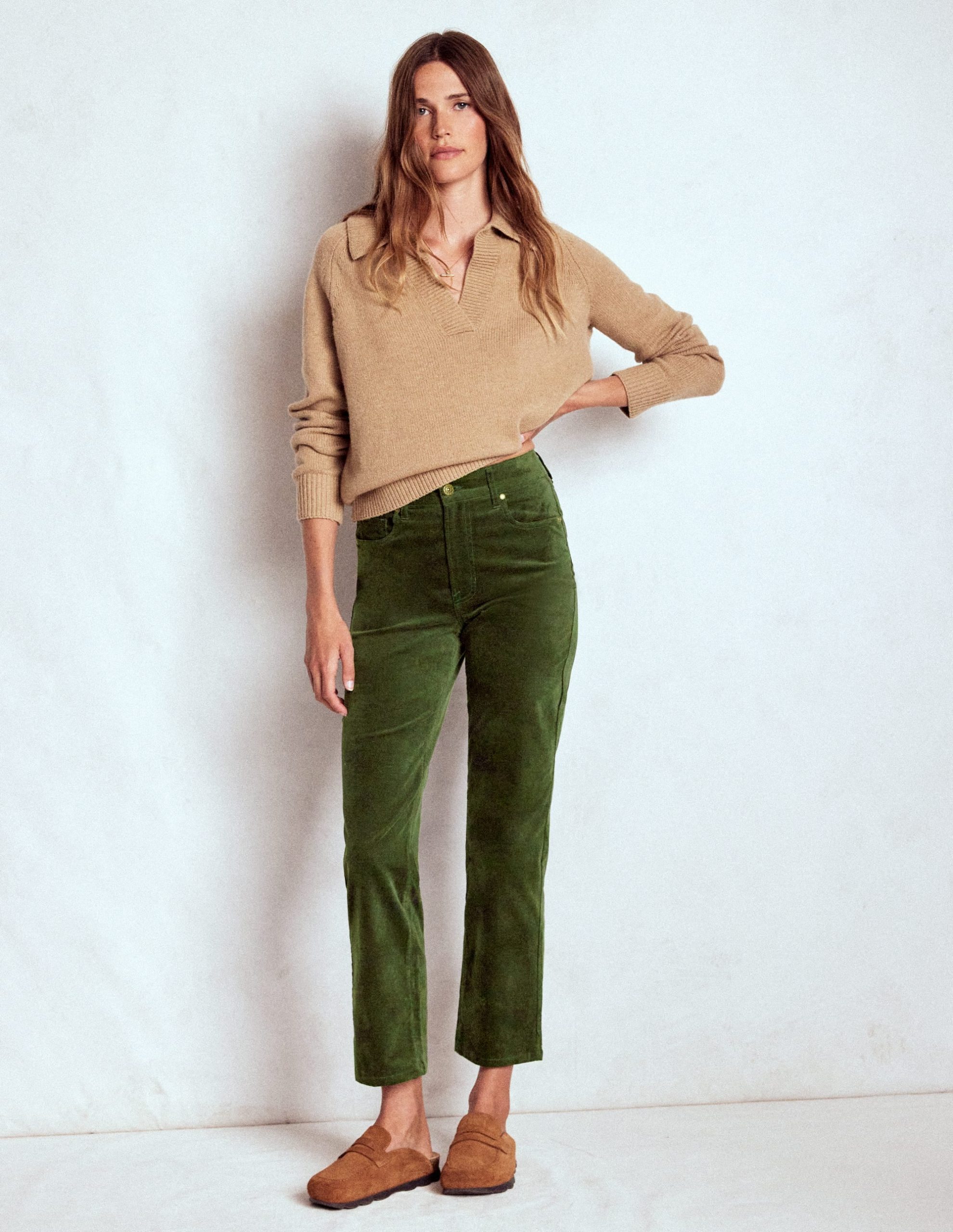 Velveteen Straight Jeans-Douglas Fir - Image 6