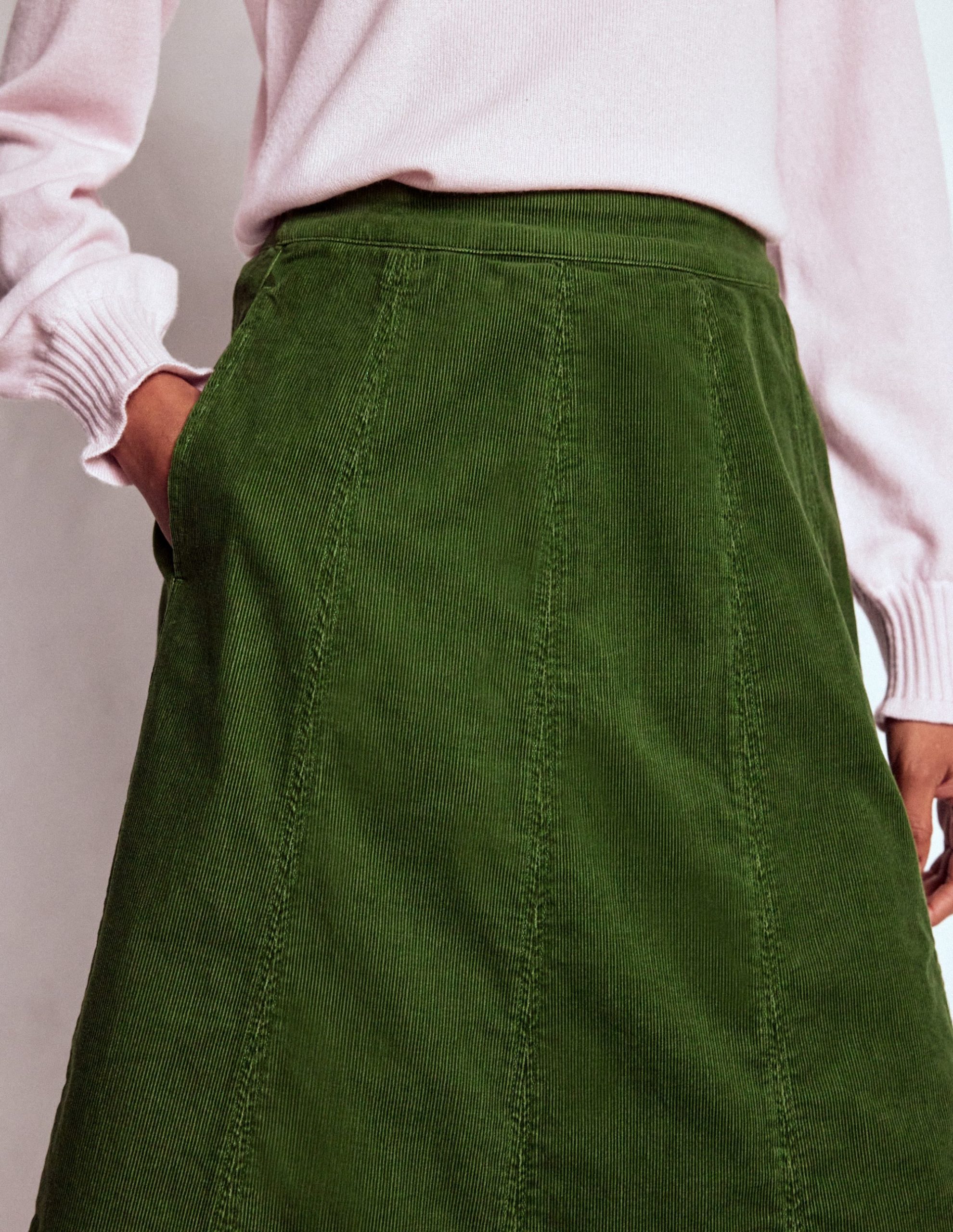 Joy Cord Midi Skirt-Fern - Image 2