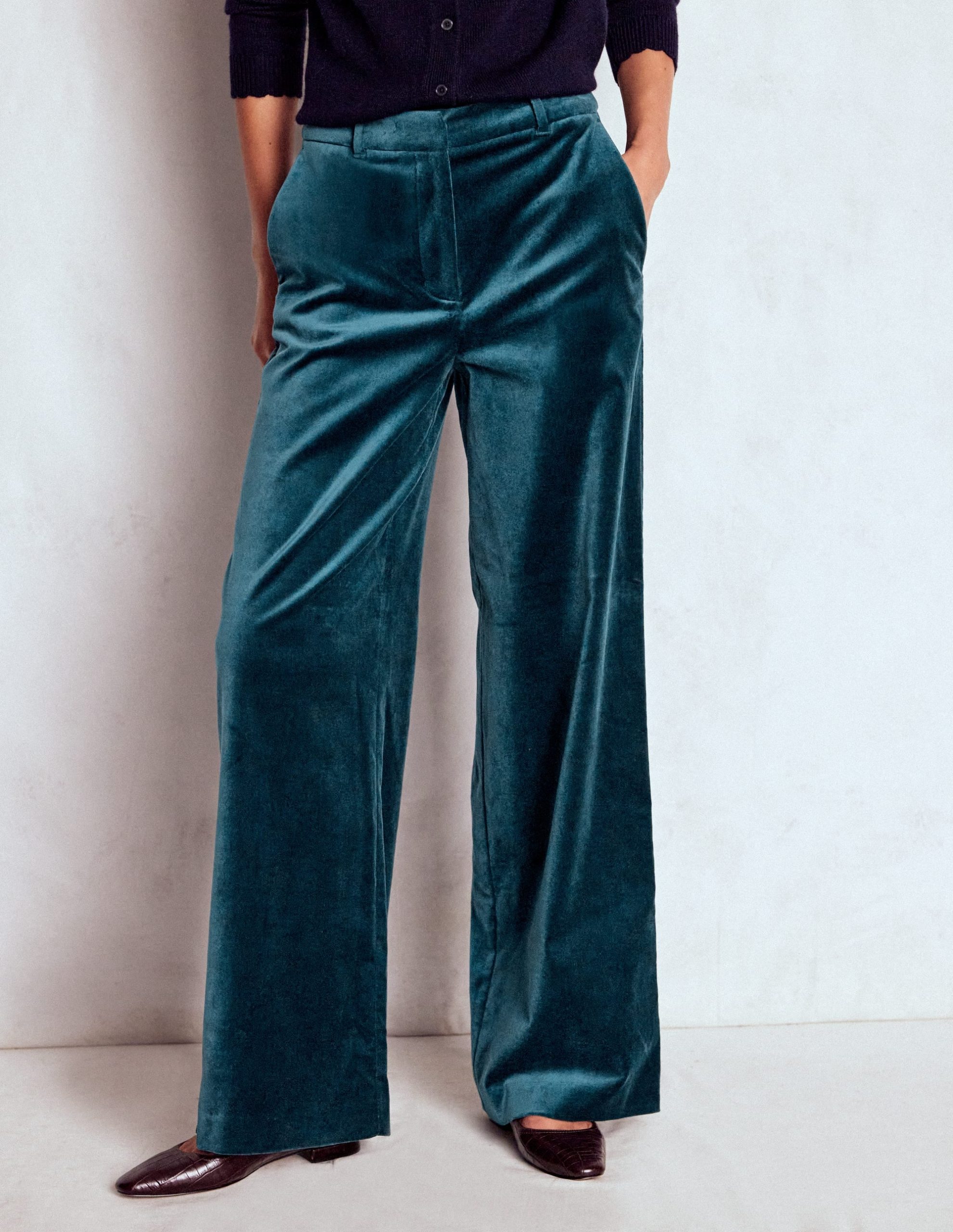 Belgravia Tailored Pants-Midnight Teal - Image 5