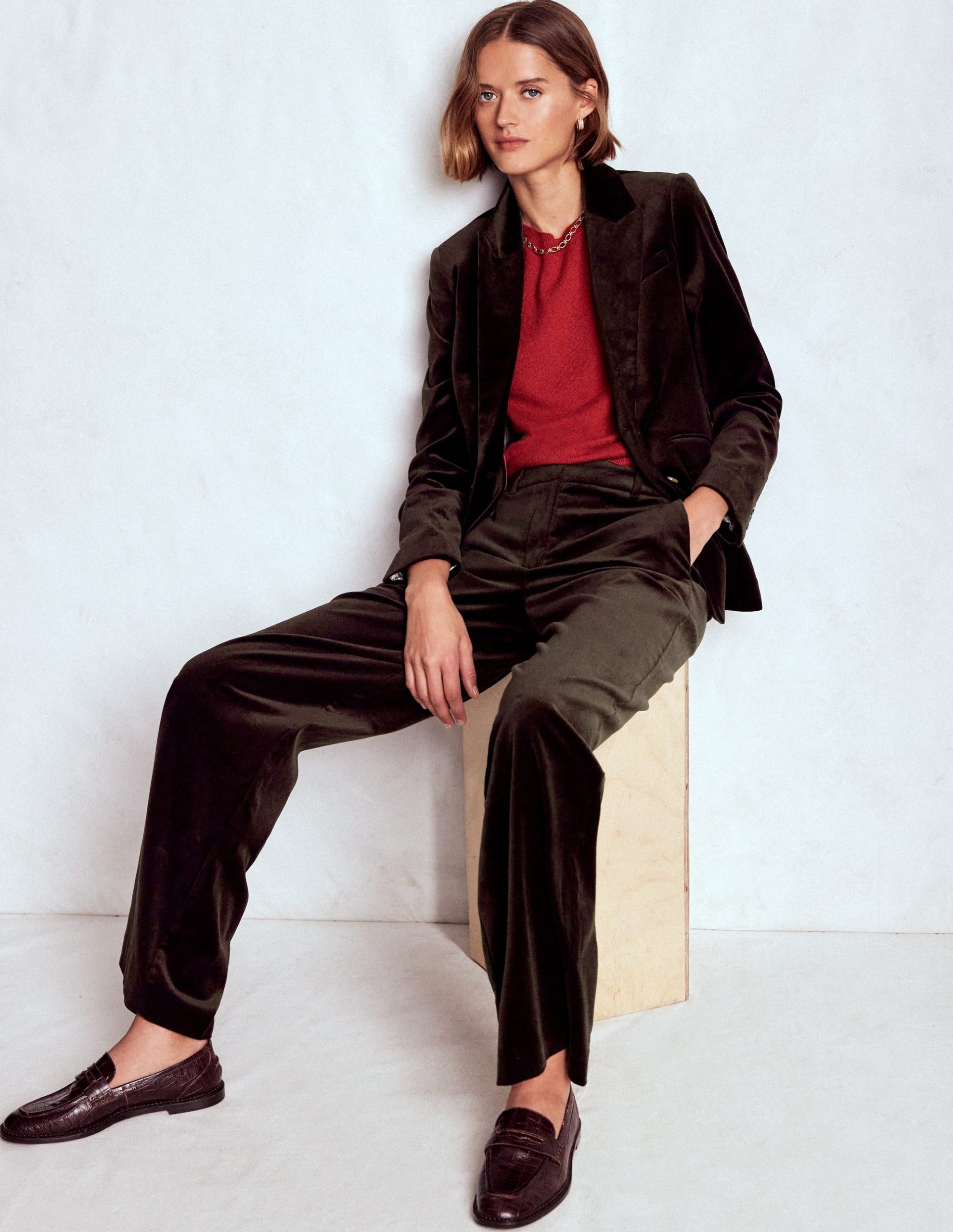 Belgravia Tailored Pants-Espresso - Image 5