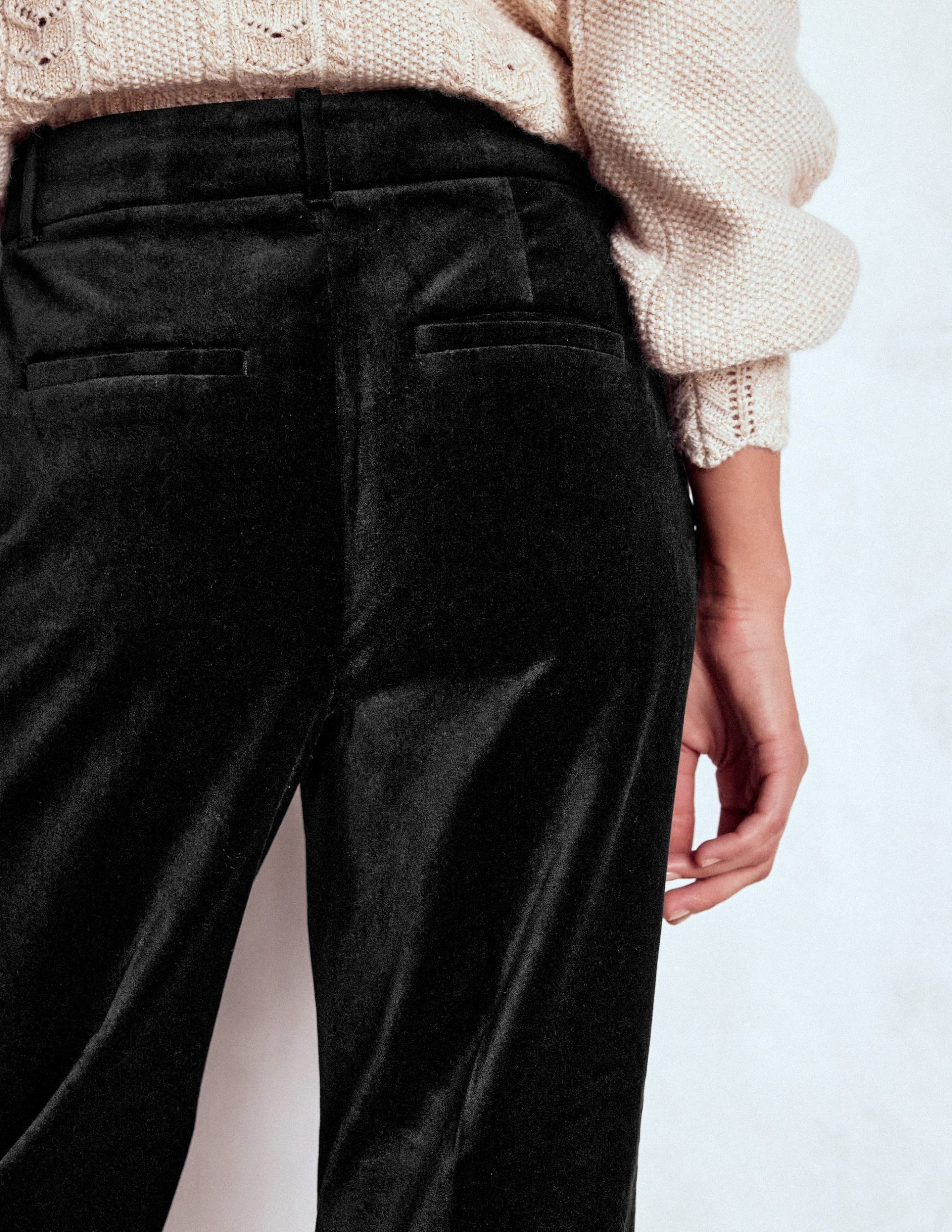 Canonbury Velvet Pants-Black - Image 3