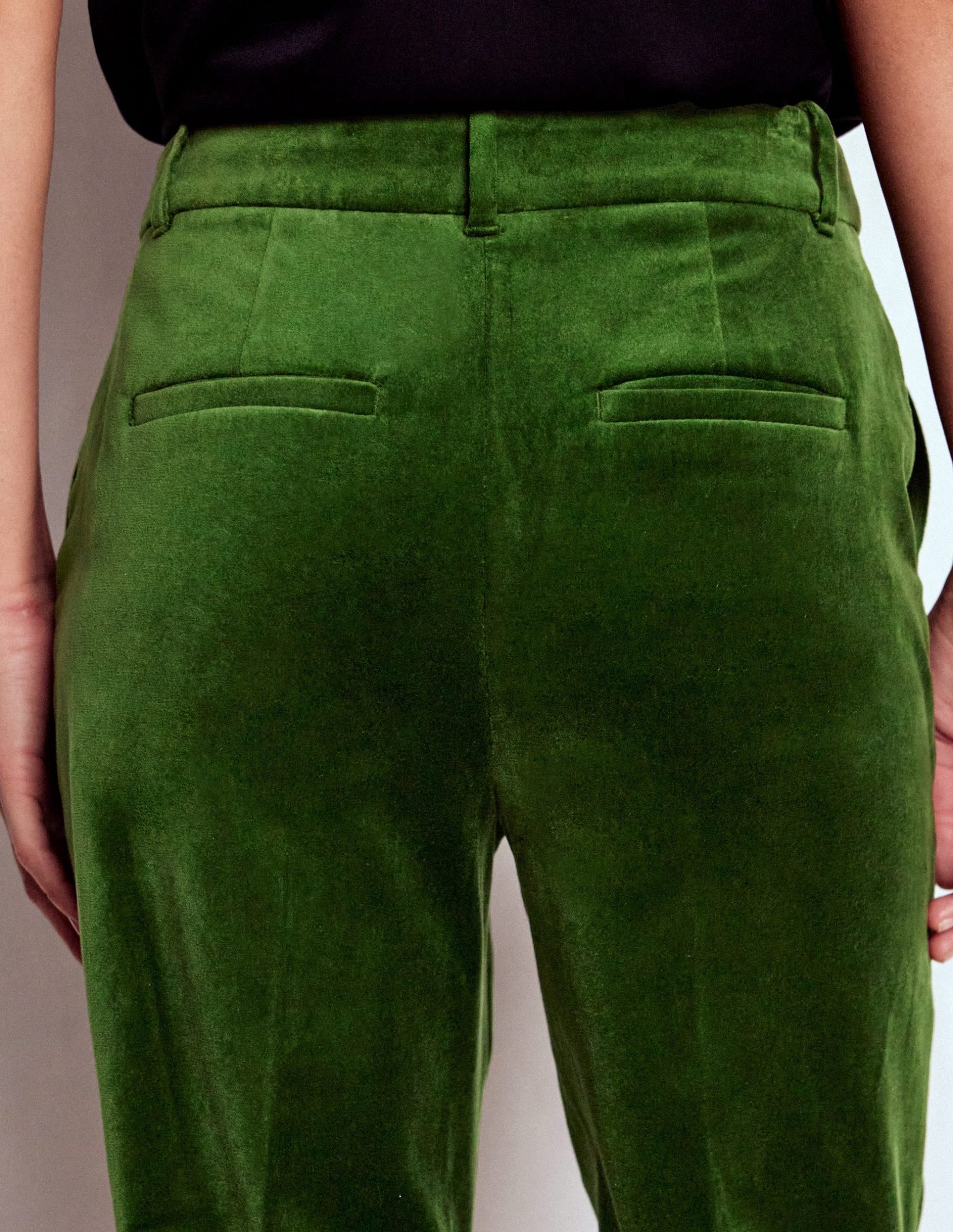 Canonbury Velvet Pants-Green Fir - Image 4