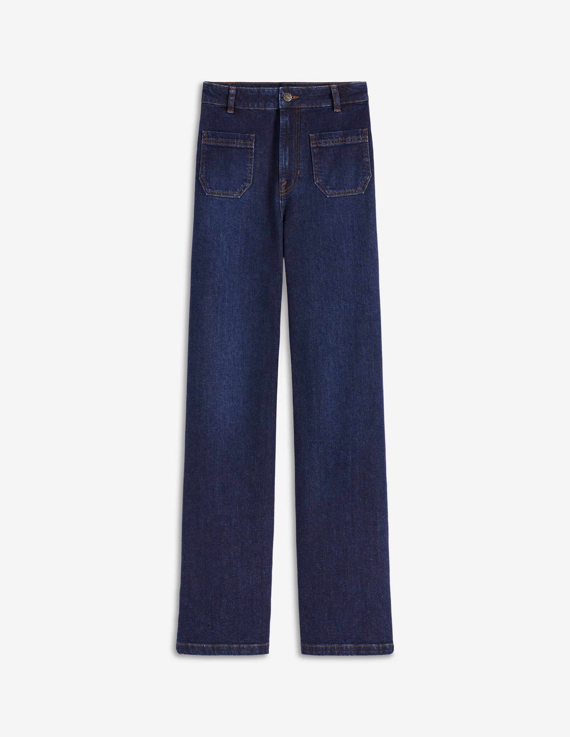 Straight Leg Pocket Jeans-Dark Vintage - Image 2