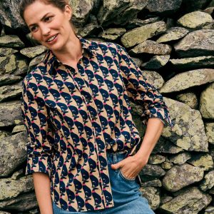Sienna Cord Shirt-Safari. Cosy Greyhound