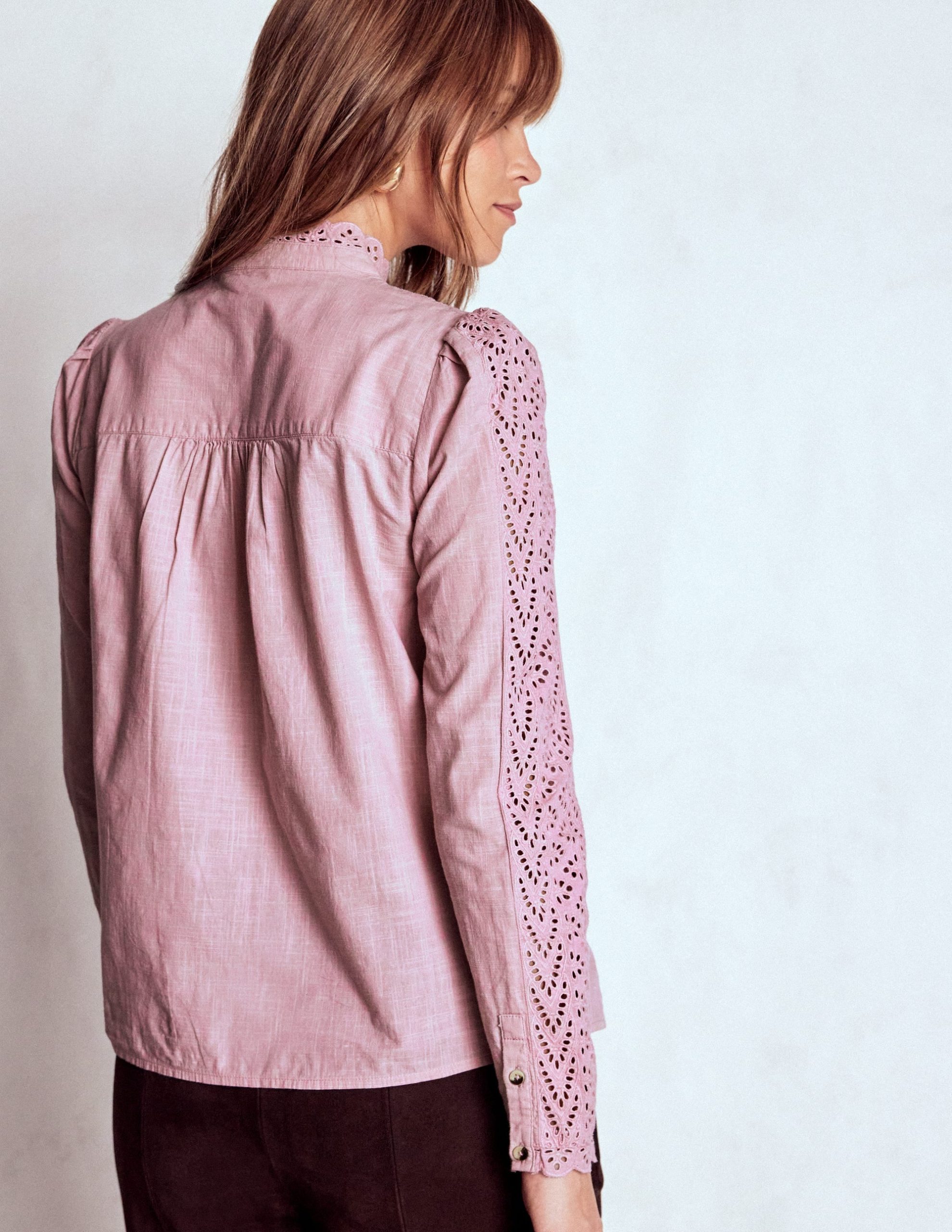 Savannah Broderie Top-Iris Pink - Image 4