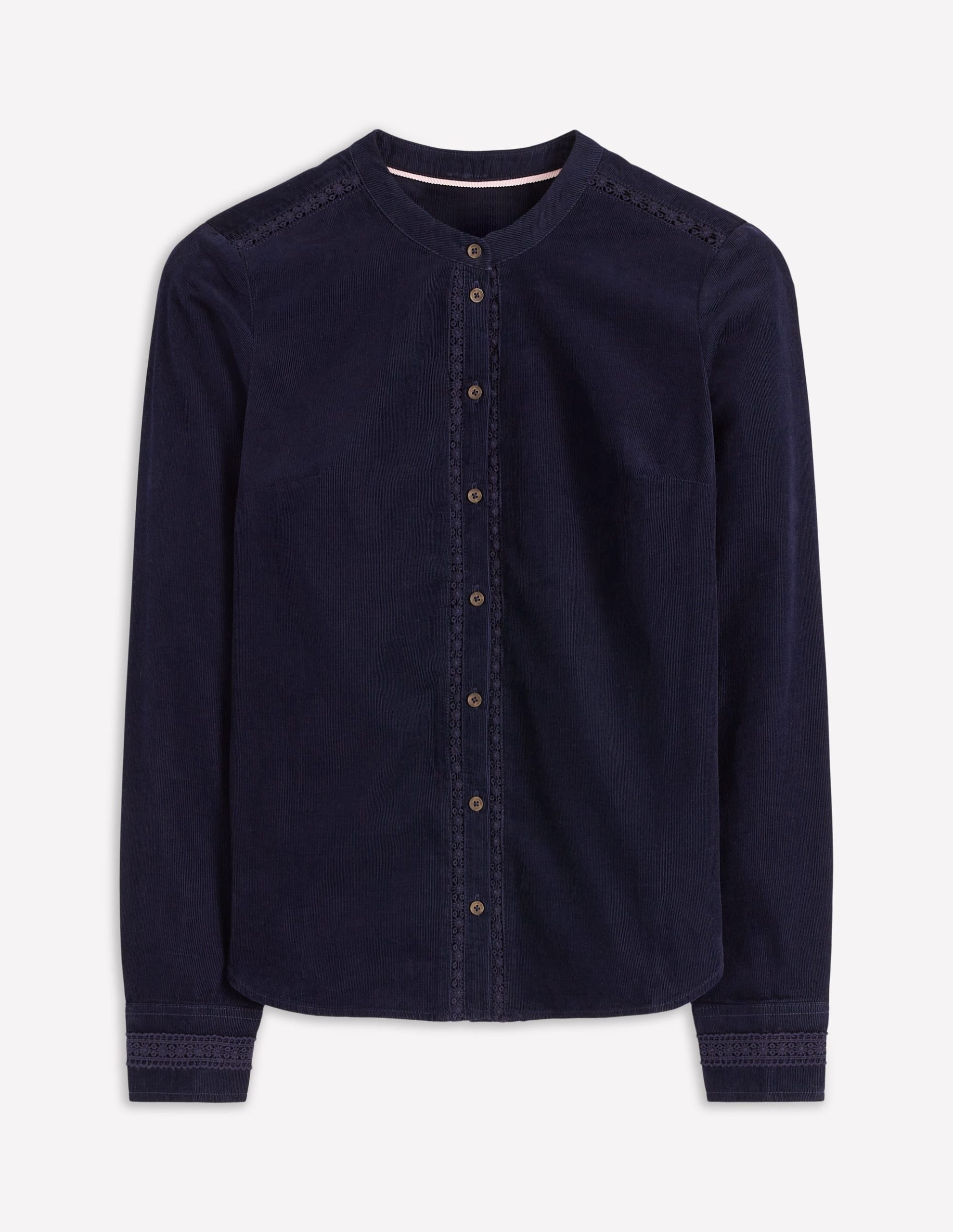 Victoria Cord Shirt-Navy - Image 5