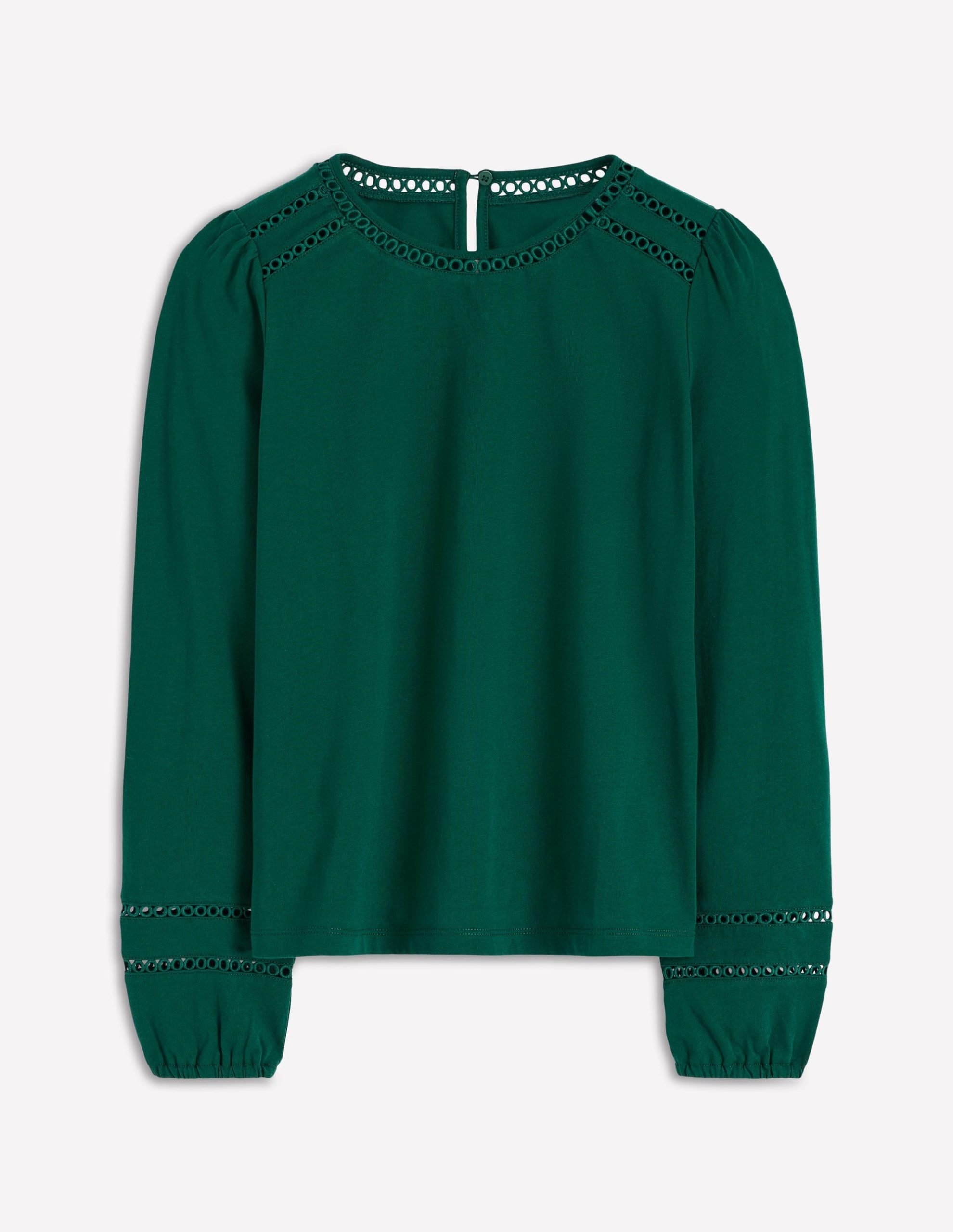 Flo Trim Detail Top-Emerald Night - Image 5