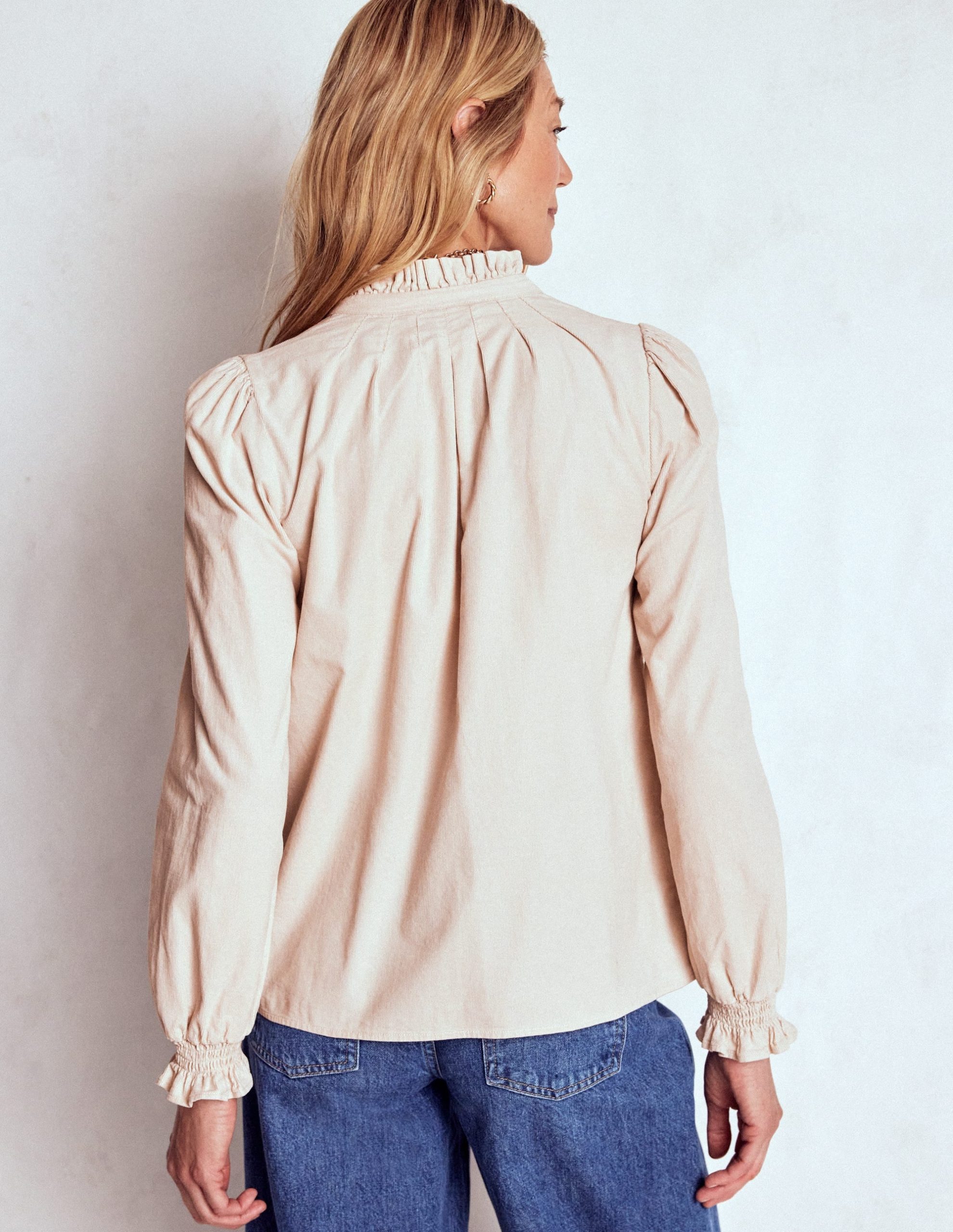 Lorna Cord Top-Almond Milk - Image 3