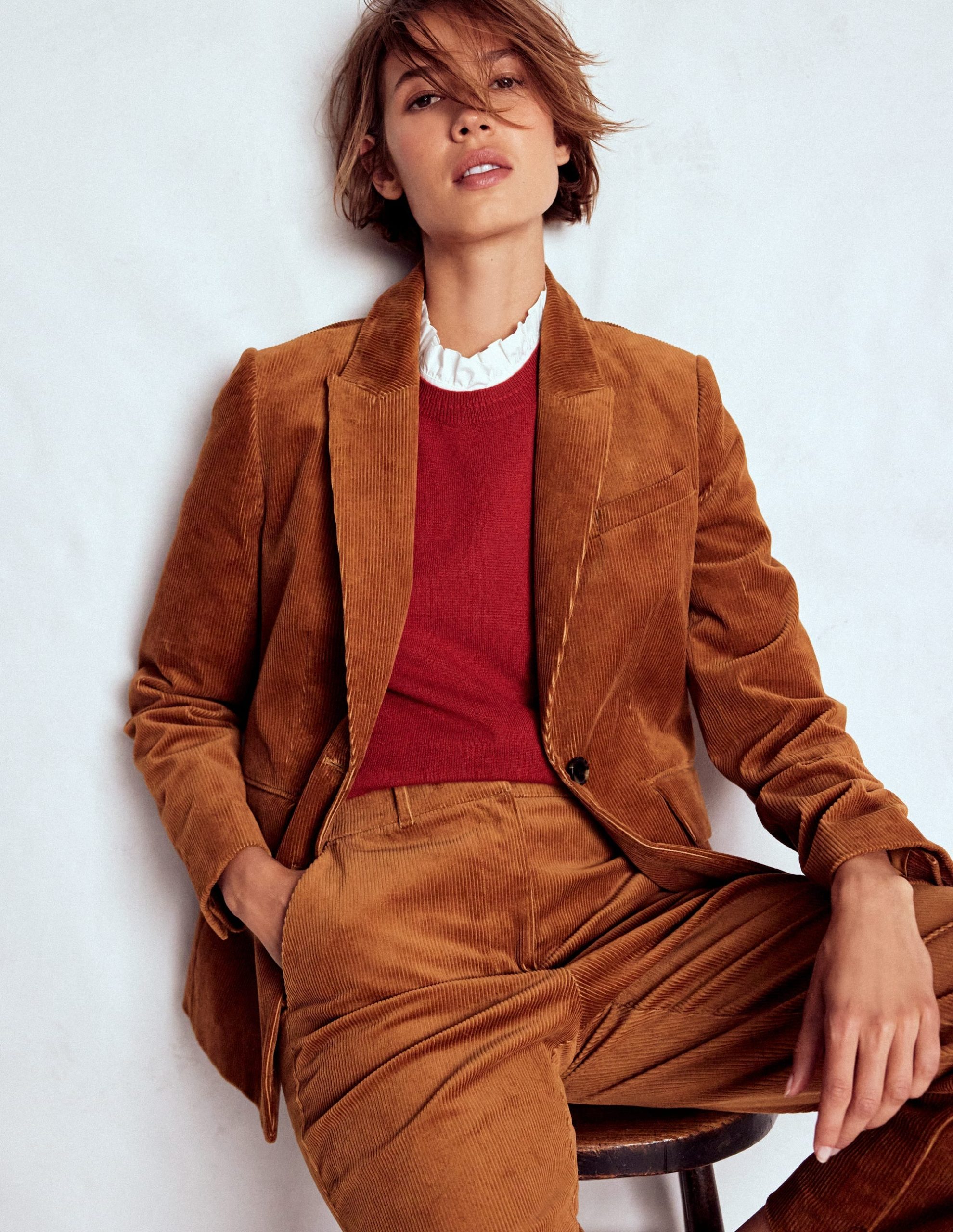 Stamford Cord Blazer-Ginger - Image 5