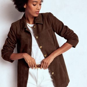 Suede Jacket-Dark Chocolate