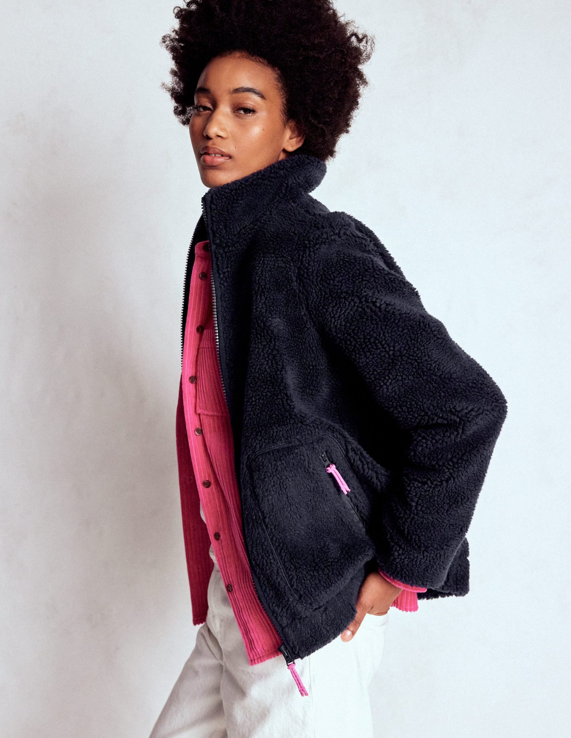 Westminster Borg Jacket-Navy - Image 2