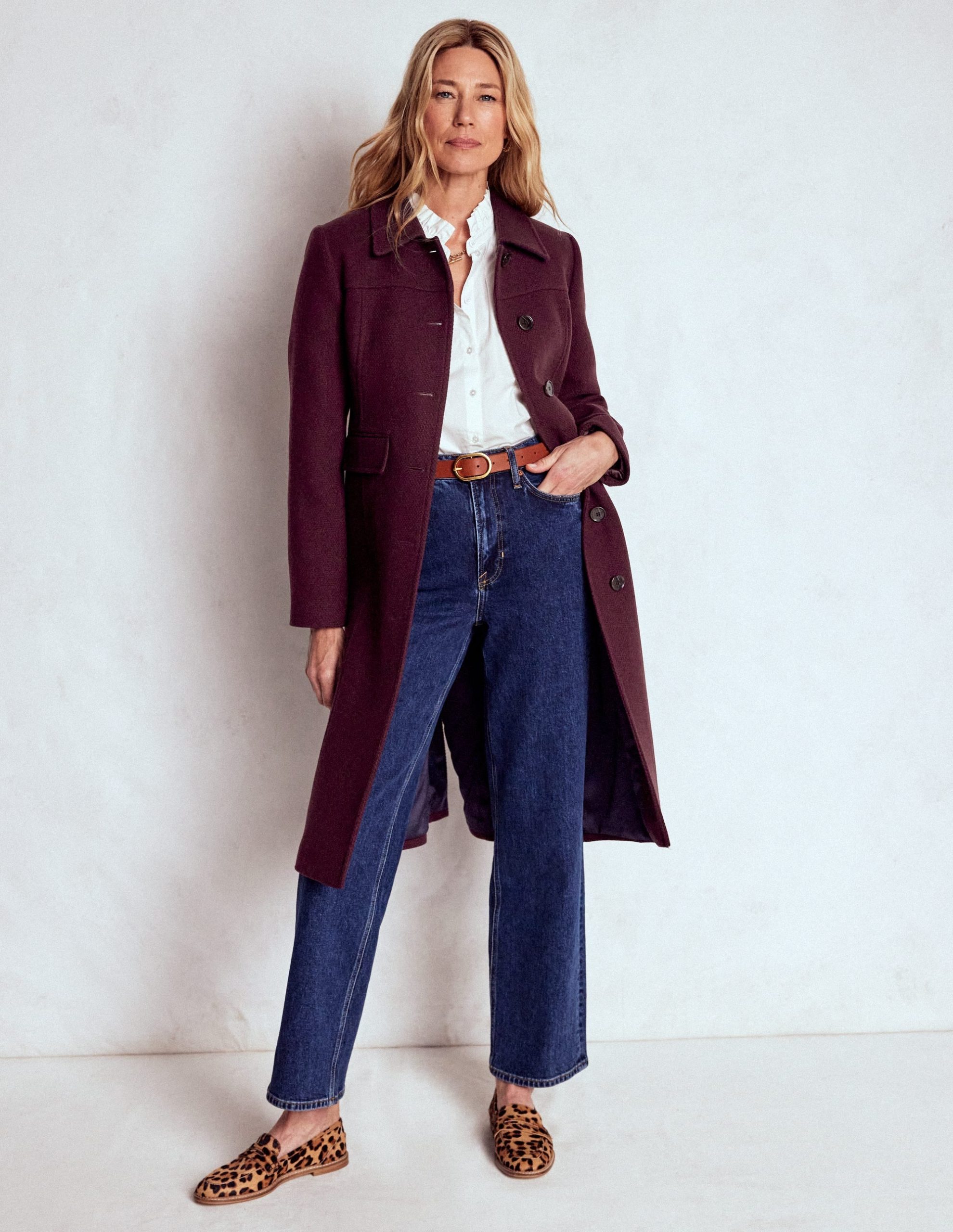 St Albans Coat-Dark Cherry - Image 4