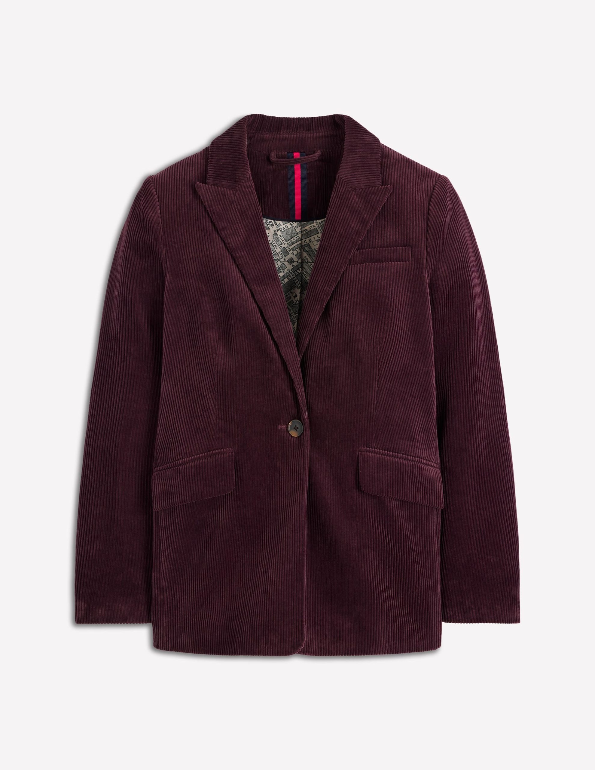 Woodbridge Cord Blazer-Deep Aubergine - Image 6