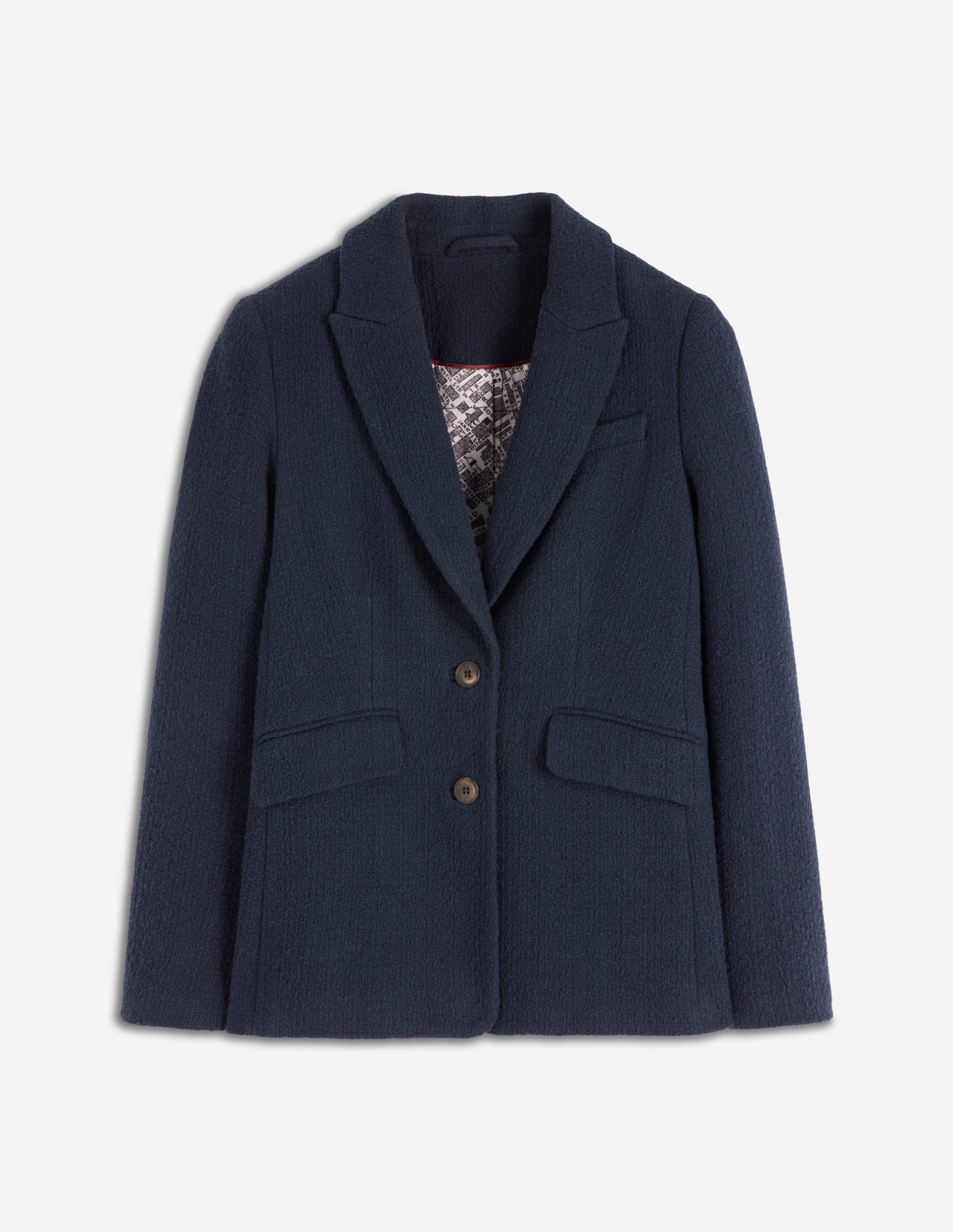 Stamford Texture Blazer-Navy Texture - Image 5