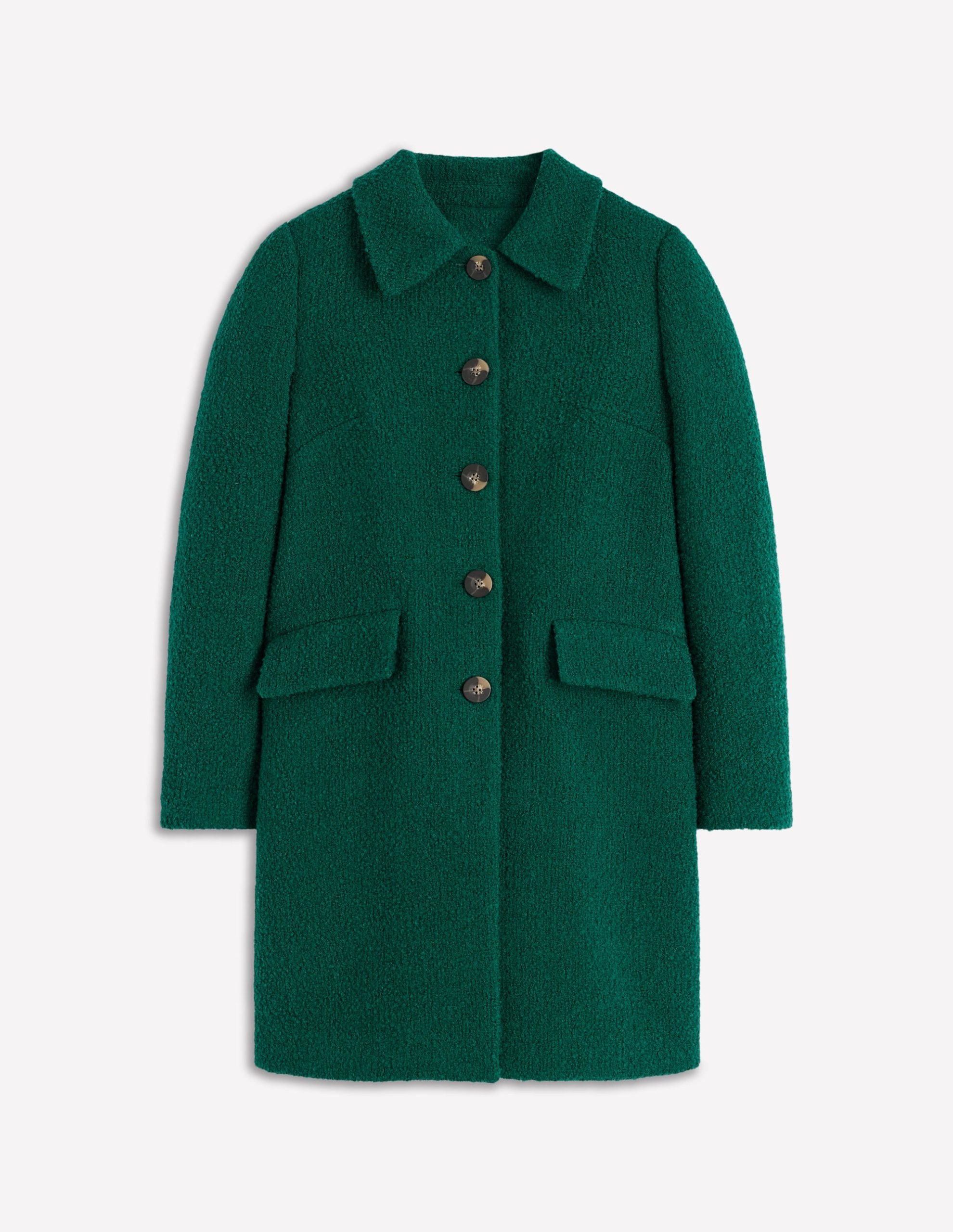 Edinburgh Wool Coat-Emerald Night - Image 7
