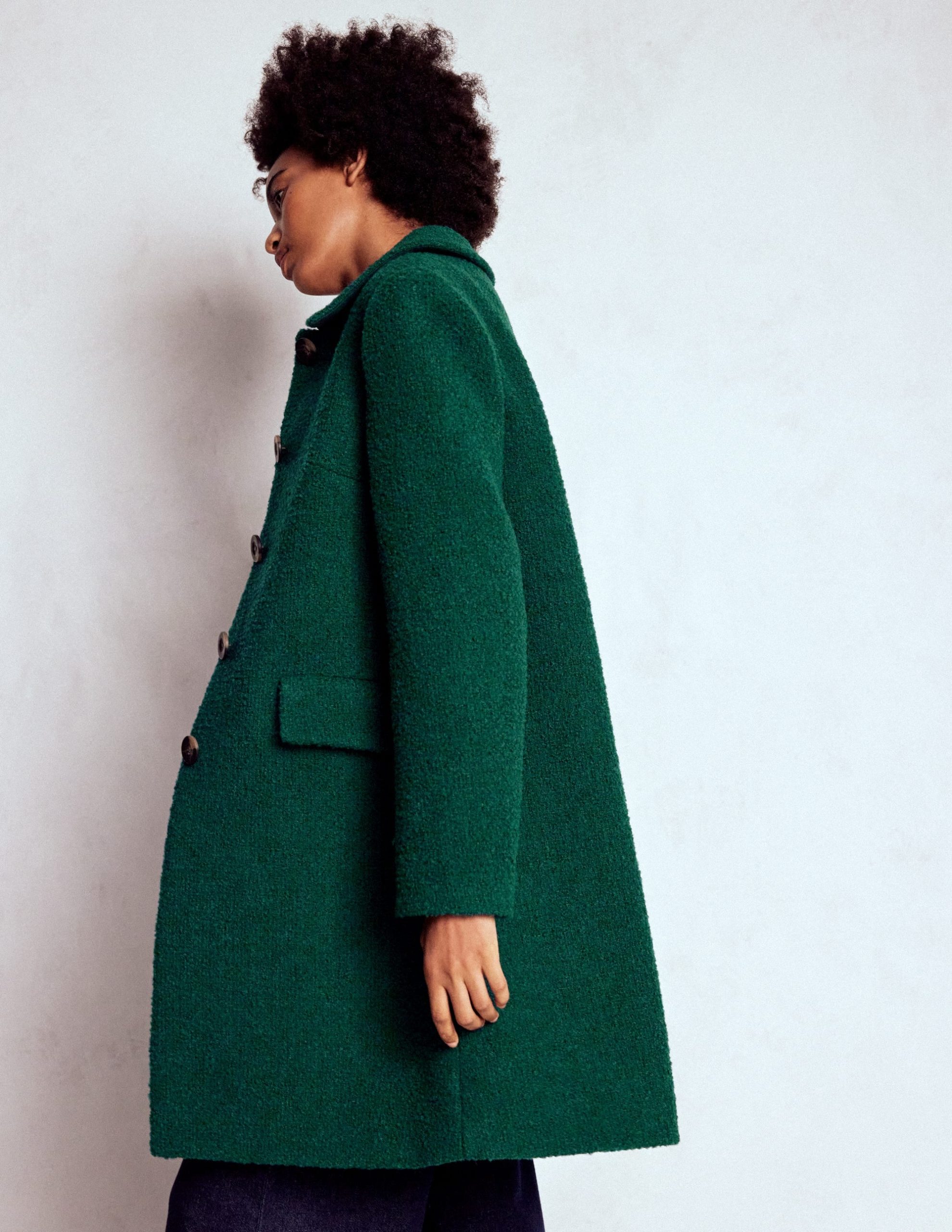 Edinburgh Wool Coat-Emerald Night - Image 6
