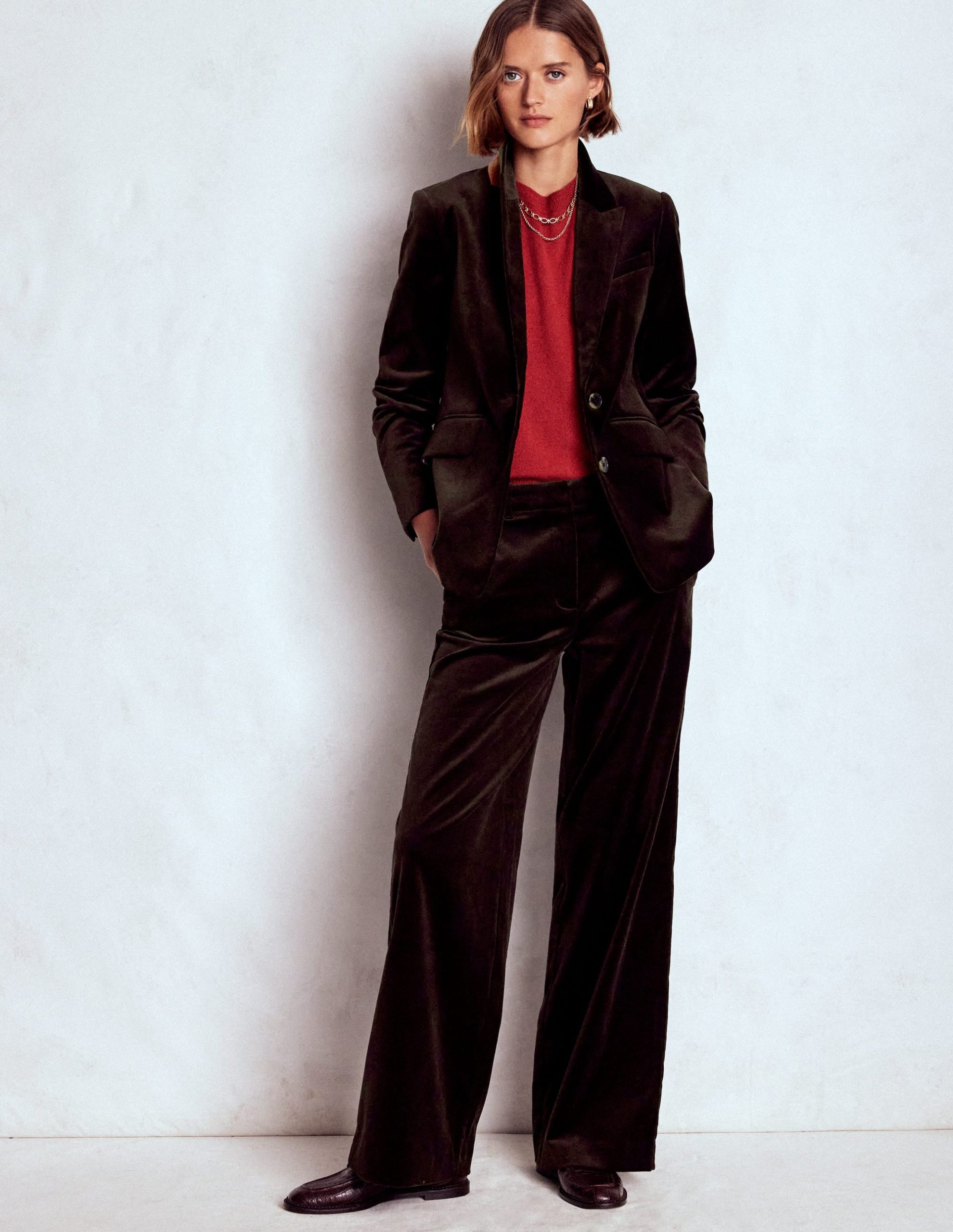 Stamford Velvet Blazer-Espresso - Image 6